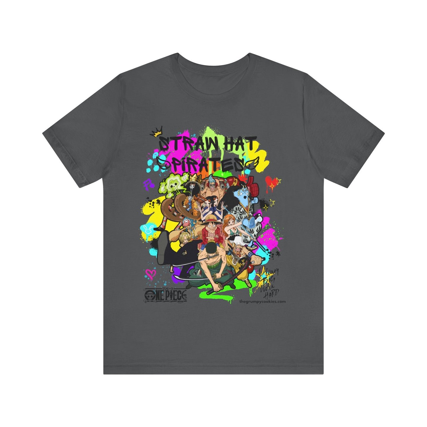 One Piece - Graffiti Straw Hats Unisex Jersey Short Sleeve Tee