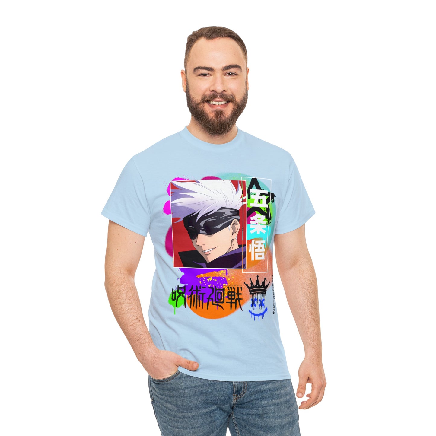 Jujutsu Kaisen - Gojo's Side Smile Unisex Heavy Cotton Tee