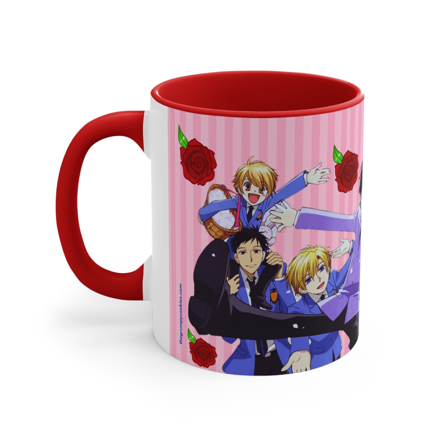 Ouran High School Host Club - Kiss Kiss Fall in Love Accent Coffee Mug, 11oz