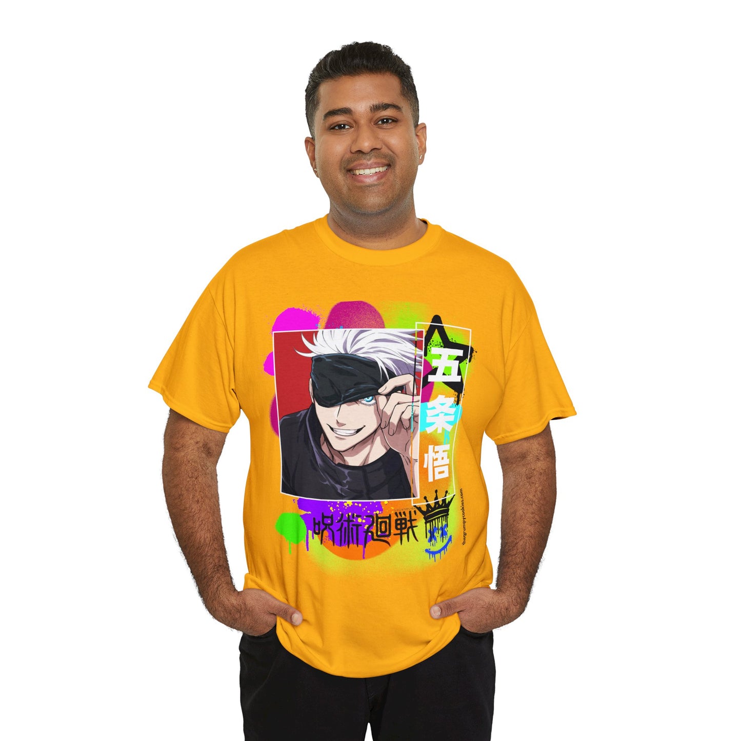 Jujutsu Kaisen - Peekaboo Gojo Unisex Heavy Cotton Tee