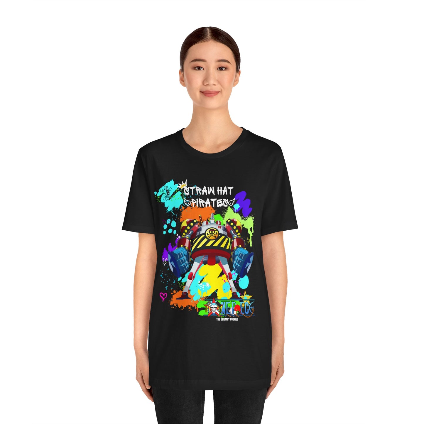One Piece - Graffiti General Franky Unisex Jersey Short Sleeve Tee