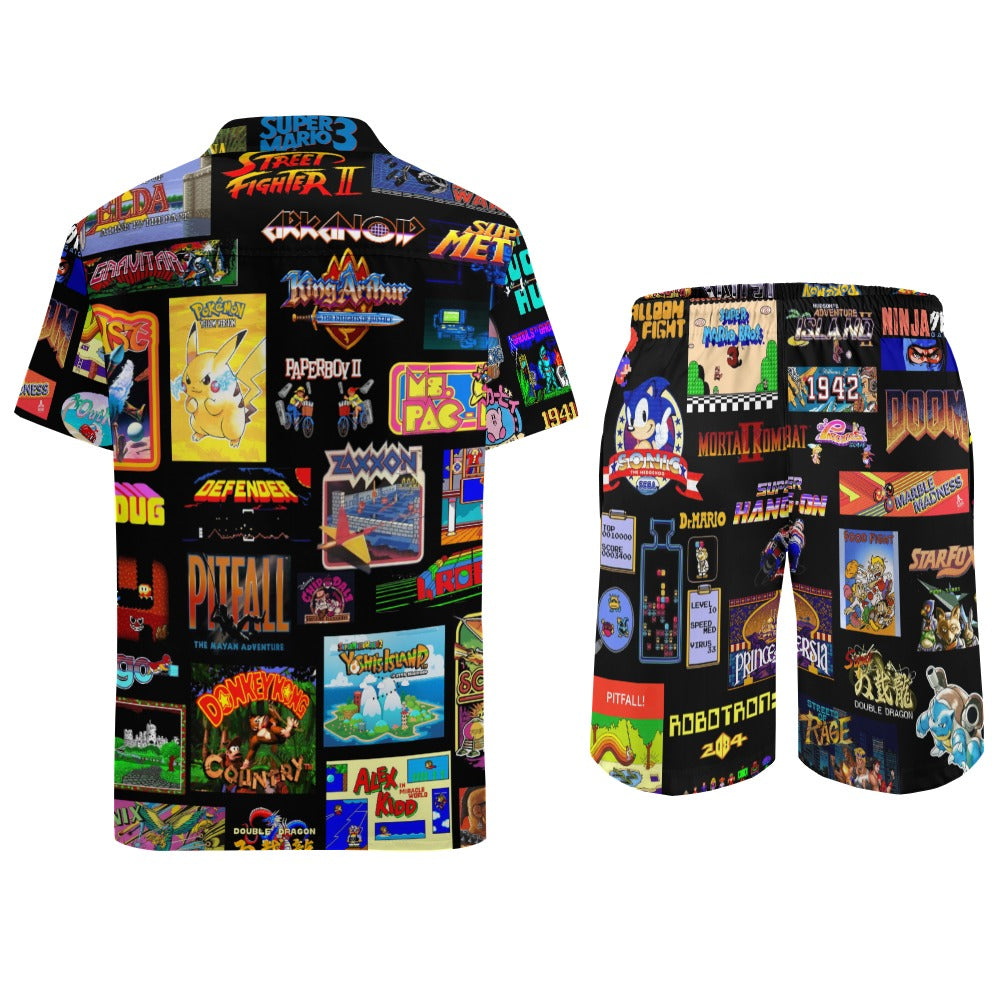 The Grumpy Cookies - Old School Gamer Leisure Beach Suit