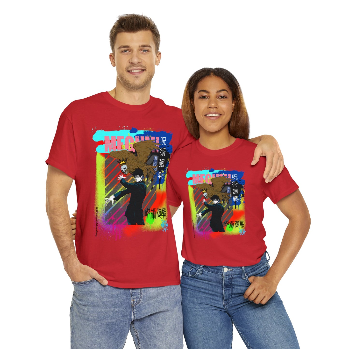 Jujutsu Kaisen - Megumi & Nue Unisex Heavy Cotton Tee