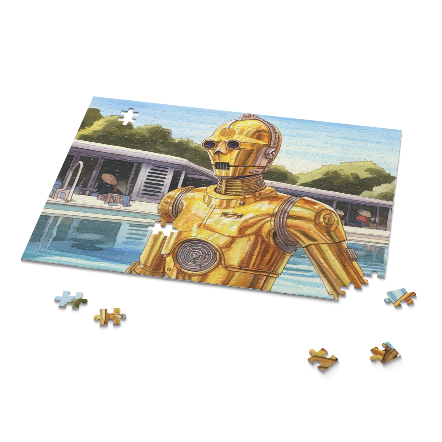 Star Wars - C3PO at the Pool Party Puzzle (120, 252, 500-Piece)
