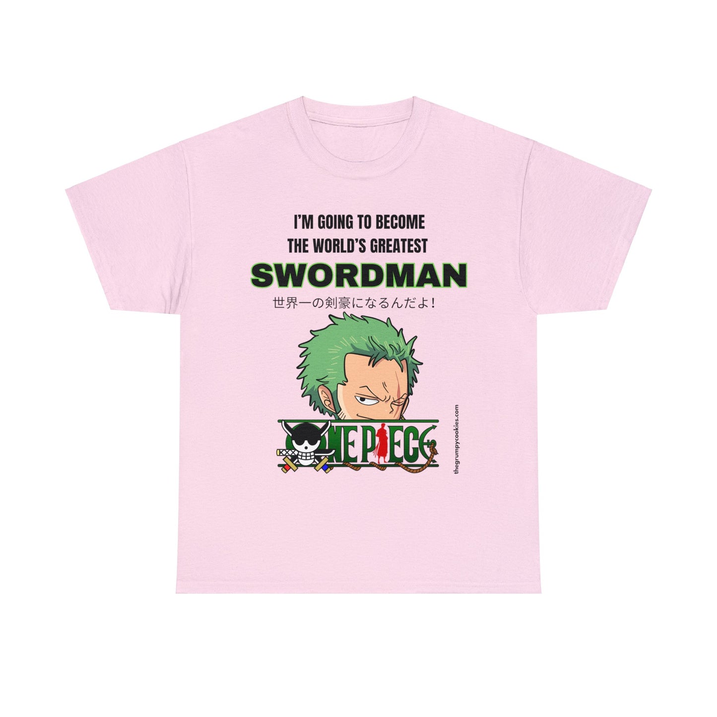 One Piece - World's Greatest Swordsman Unisex Heavy Cotton Tee