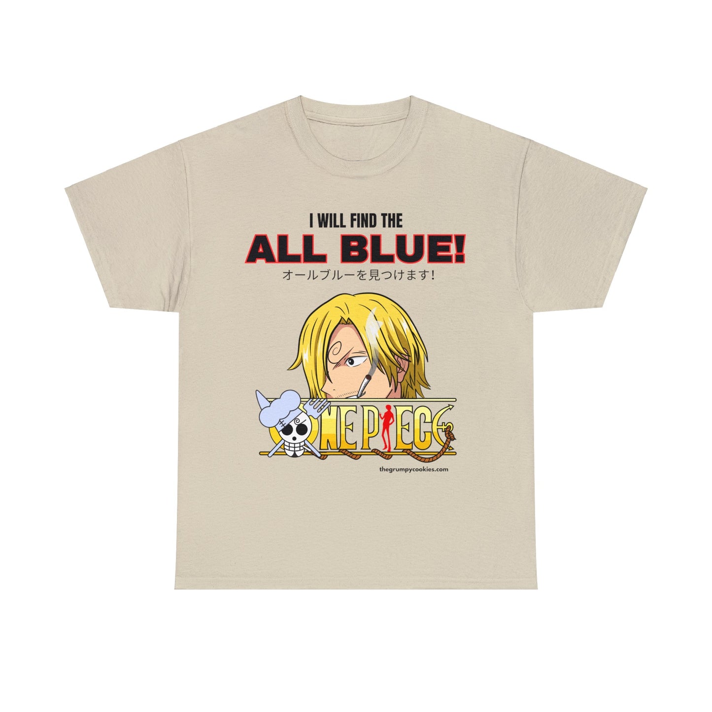 One Piece - Find the All Blue Unisex Heavy Cotton Tee