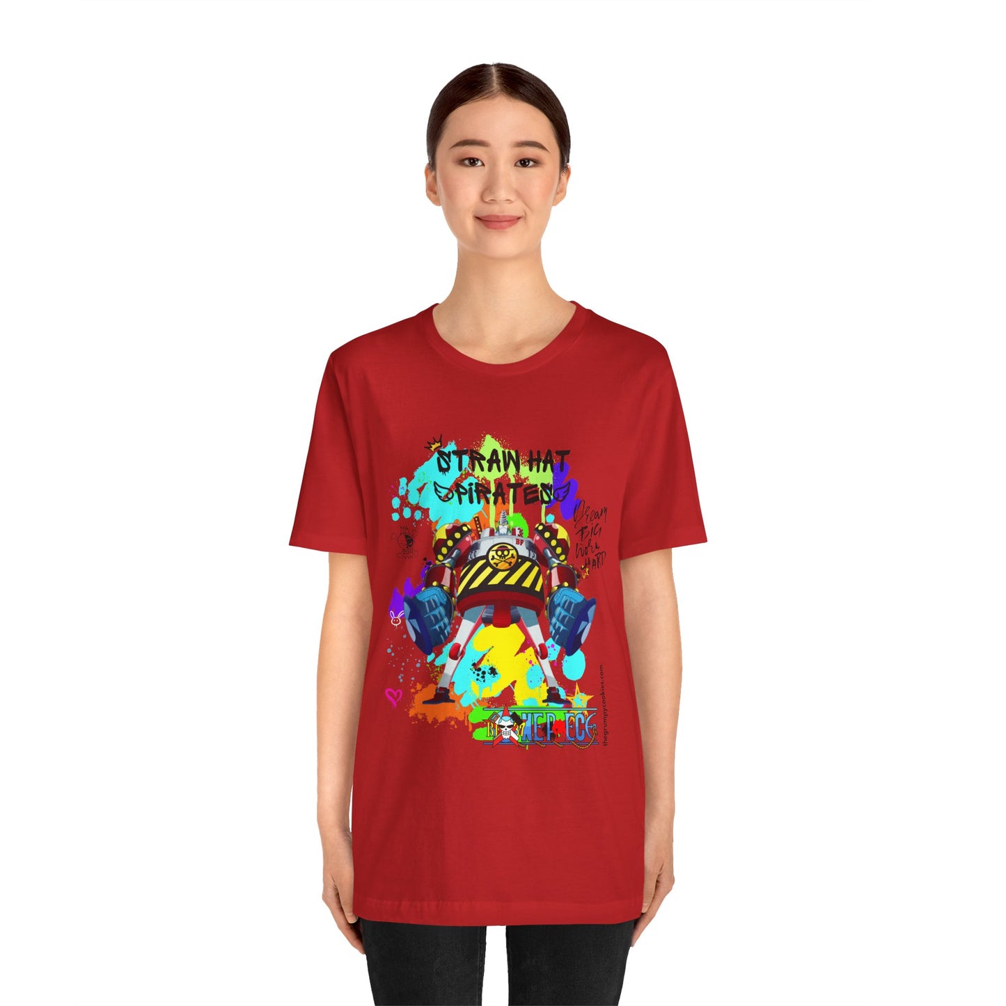 One Piece - Graffiti General Franky Unisex Jersey Short Sleeve Tee