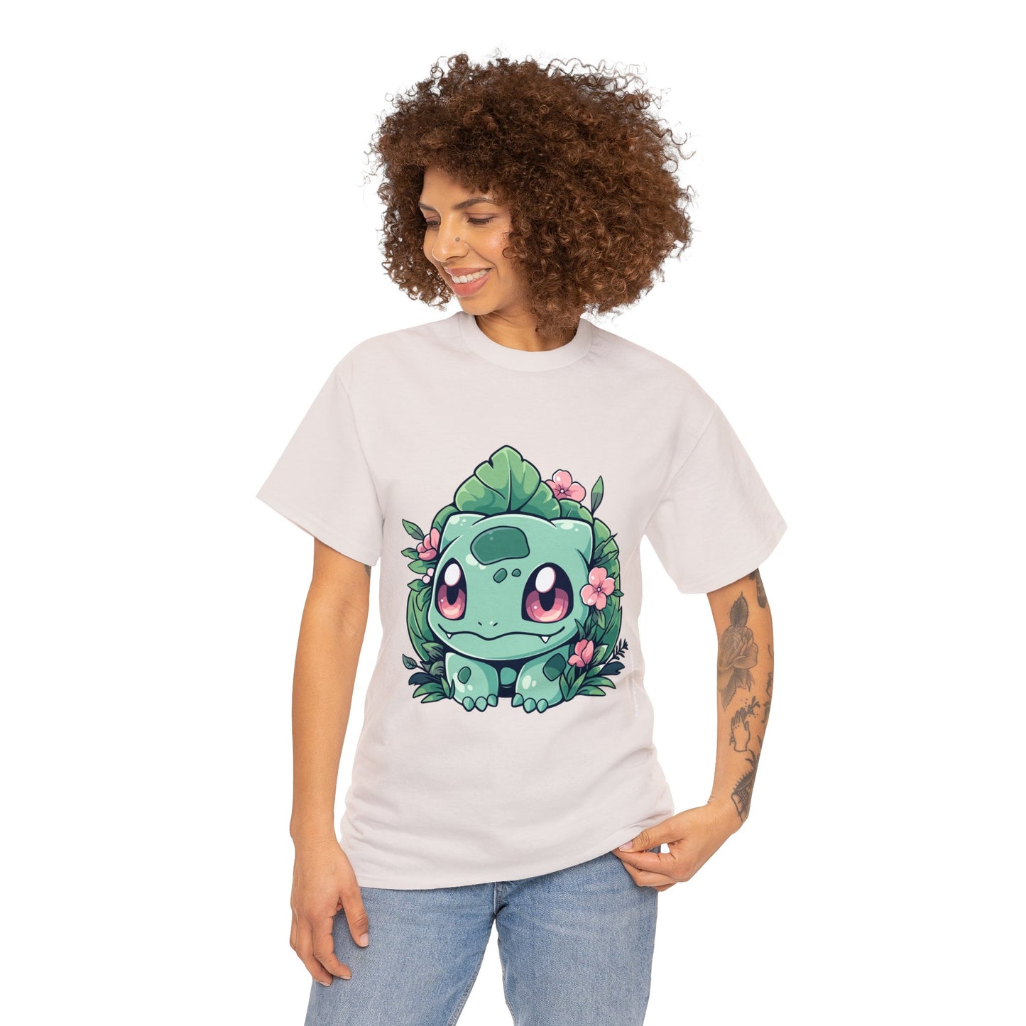 Pokemon - Flowering Bulba Unisex Heavy Cotton Tee