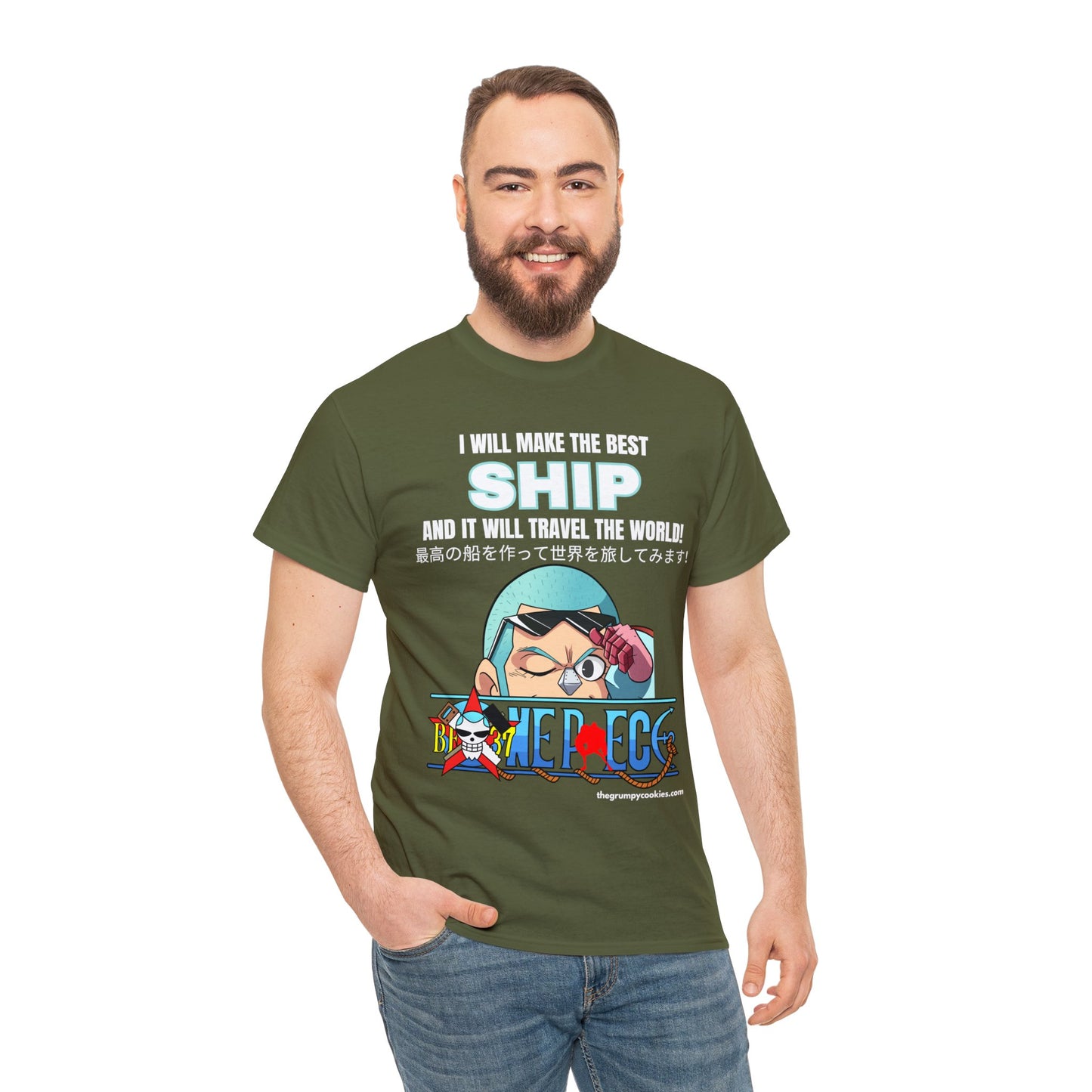 One Piece - World's Greatest Shipwright Unisex Heavy Cotton Tee