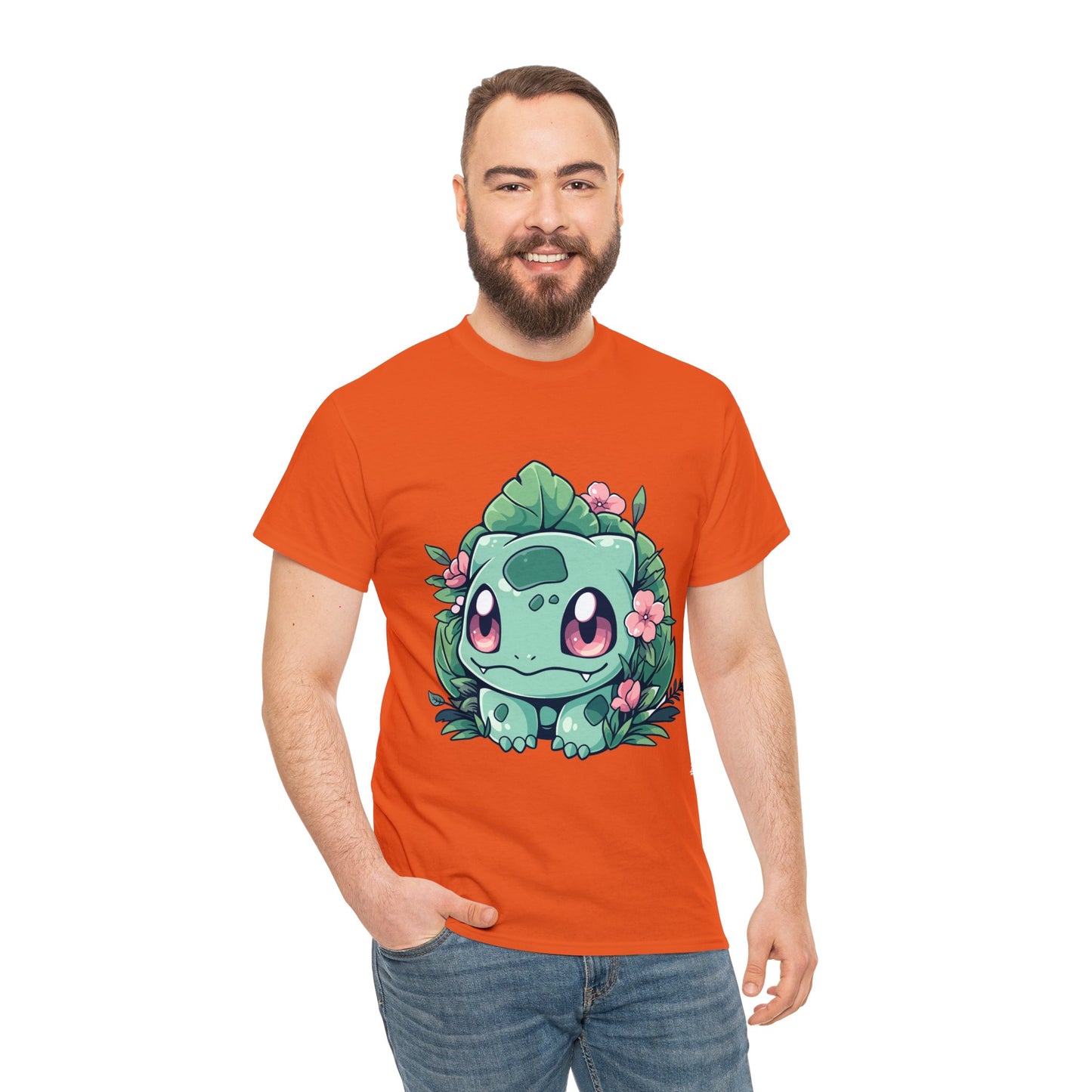 Pokemon - Flowering Bulba Unisex Heavy Cotton Tee