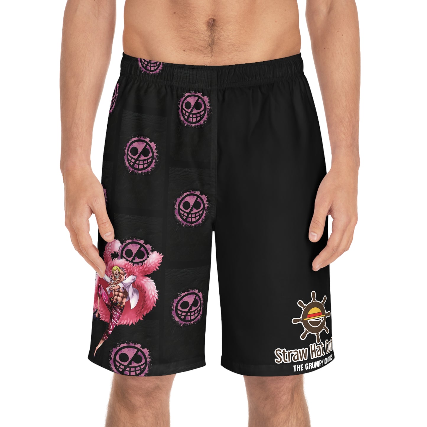 Straw Hat Coffee - Smile Men's Board Shorts
