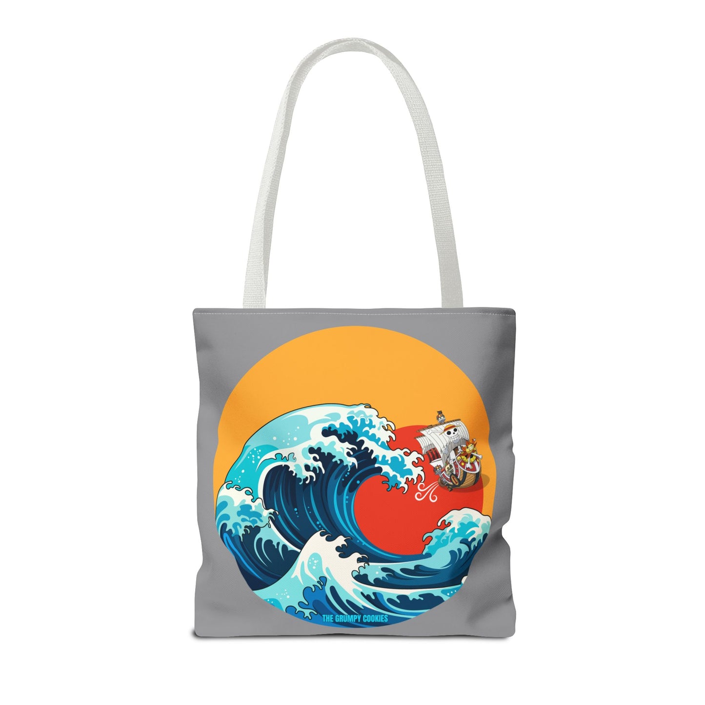 One Piece - Riding the Wave Grey Tote Bag
