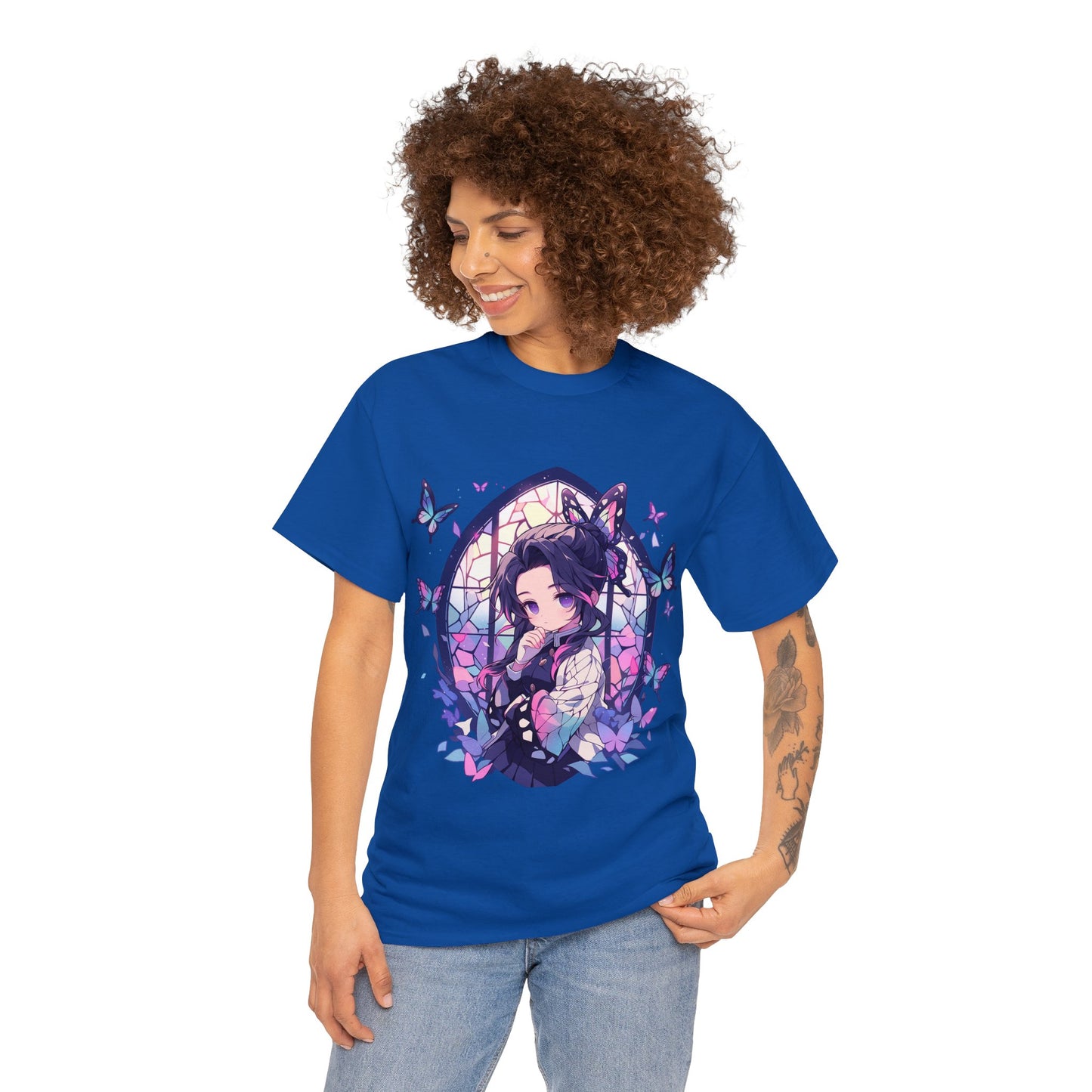 Demon Slayer - Stained Glass Shinobu Kocho Series Unisex Heavy Cotton Tee