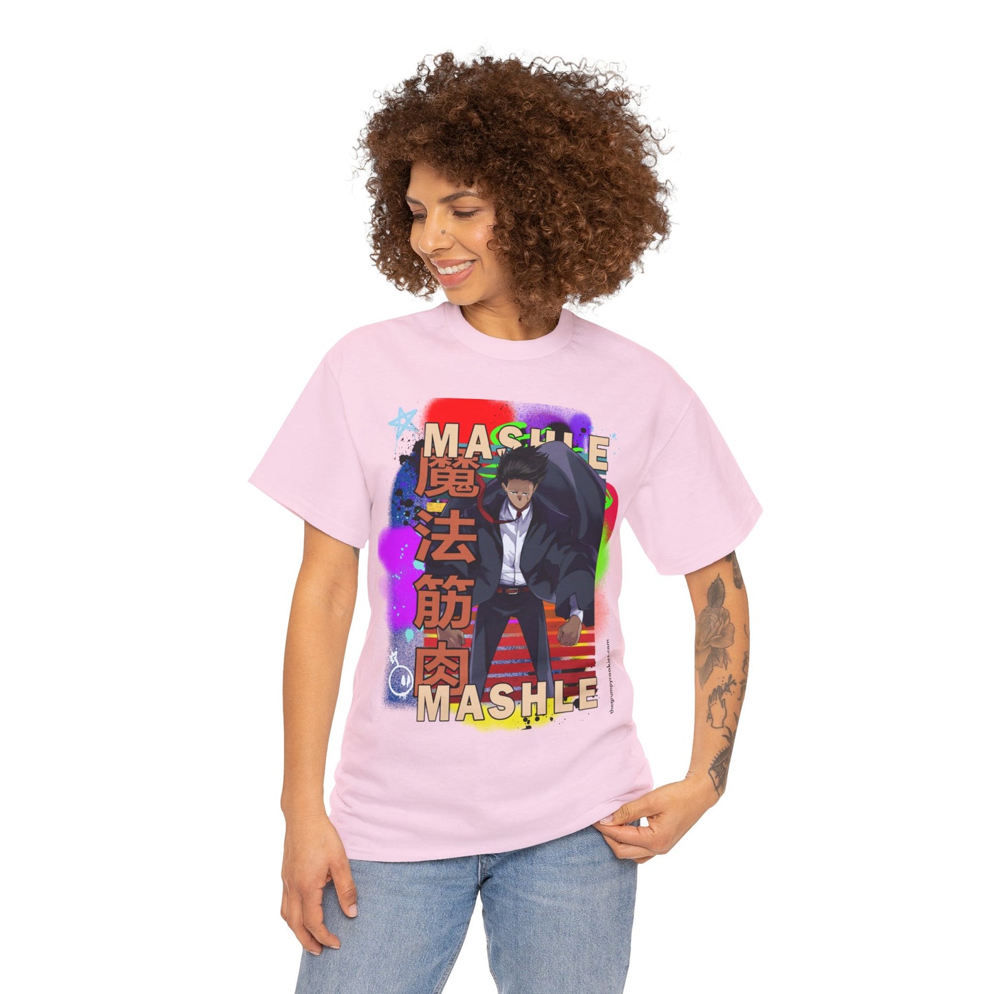 Mashle - Mash Burnedead Graffiti Unisex Heavy Cotton Tee