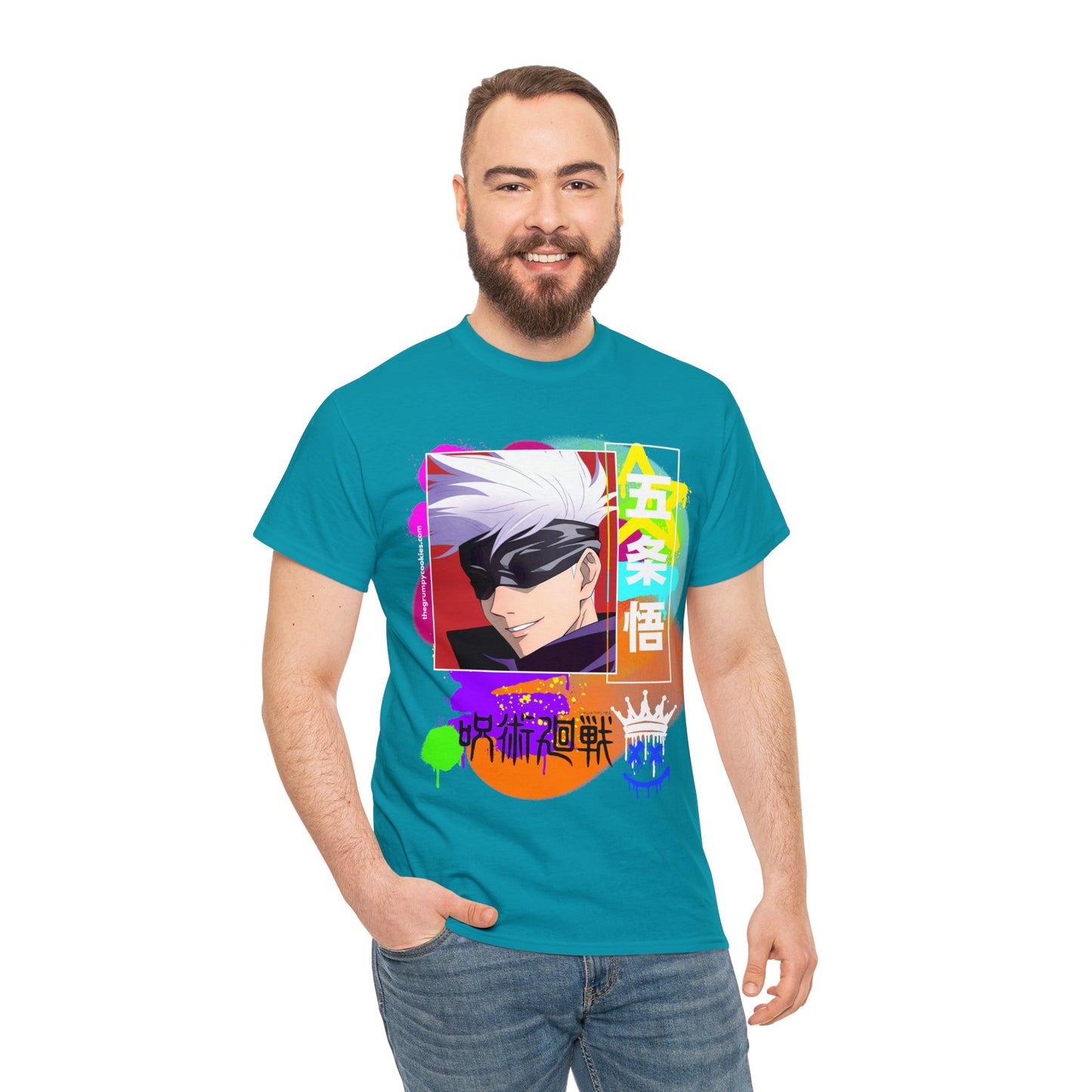 Jujutsu Kaisen - Gojo's Side Smile Unisex Heavy Cotton Tee