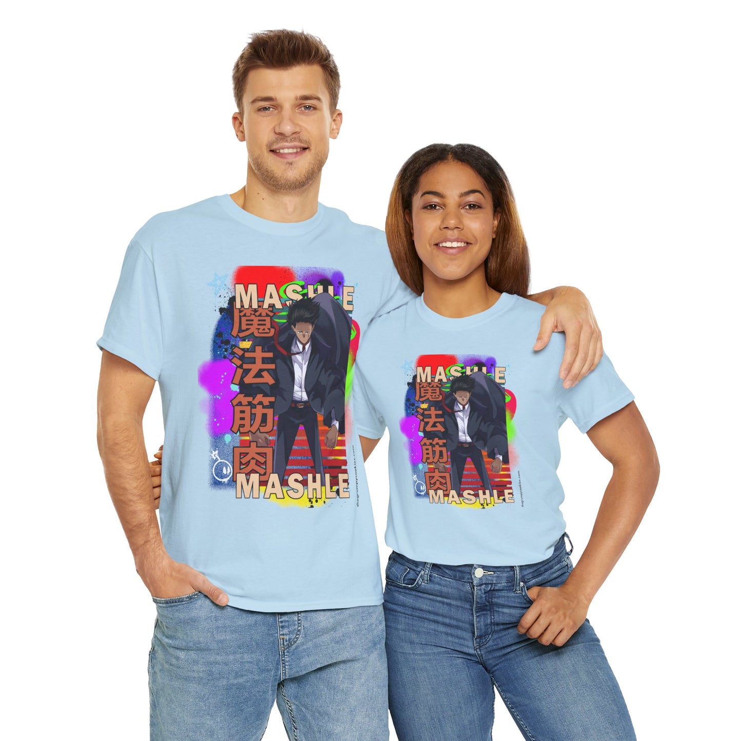 Mashle - Mash Burnedead Graffiti Unisex Heavy Cotton Tee