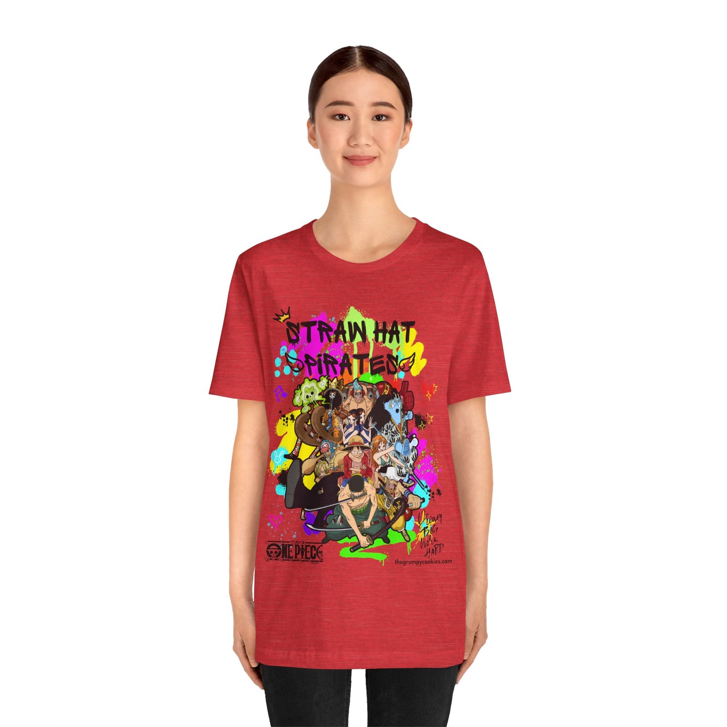 One Piece - Graffiti Straw Hats Unisex Jersey Short Sleeve Tee