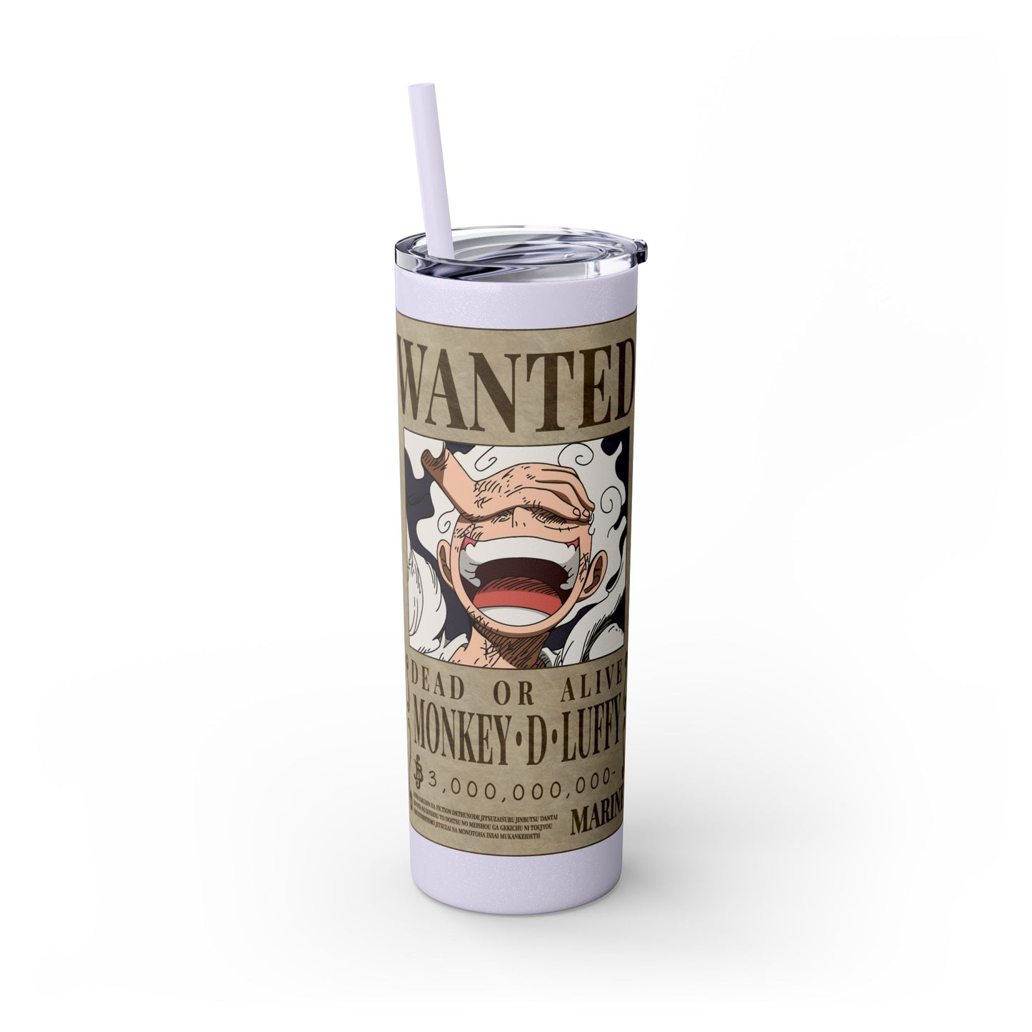 One Piece - Luffy Fifth Gear Skinny Tumbler with Straw, 20oz