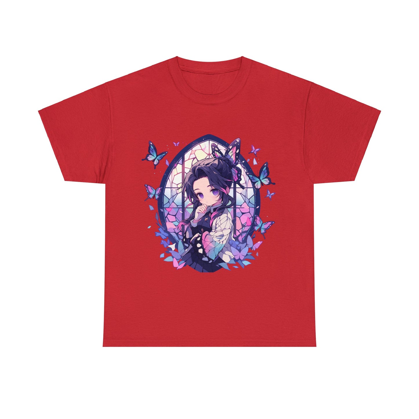 Demon Slayer - Stained Glass Shinobu Kocho Series Unisex Heavy Cotton Tee