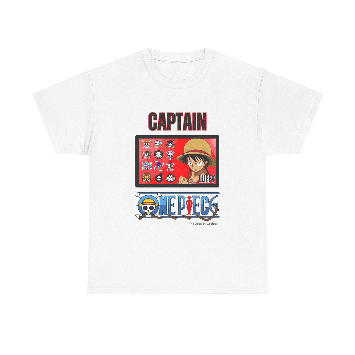 One Piece - Captain Luffy Unisex Heavy Cotton Tee