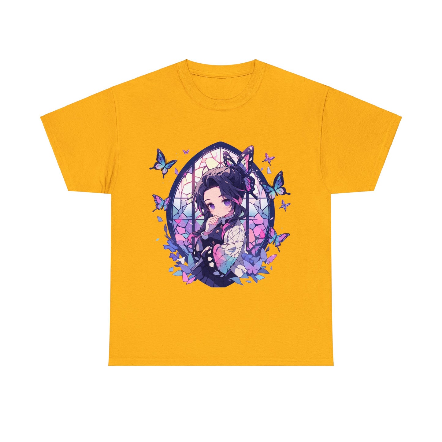 Demon Slayer - Stained Glass Shinobu Kocho Series Unisex Heavy Cotton Tee
