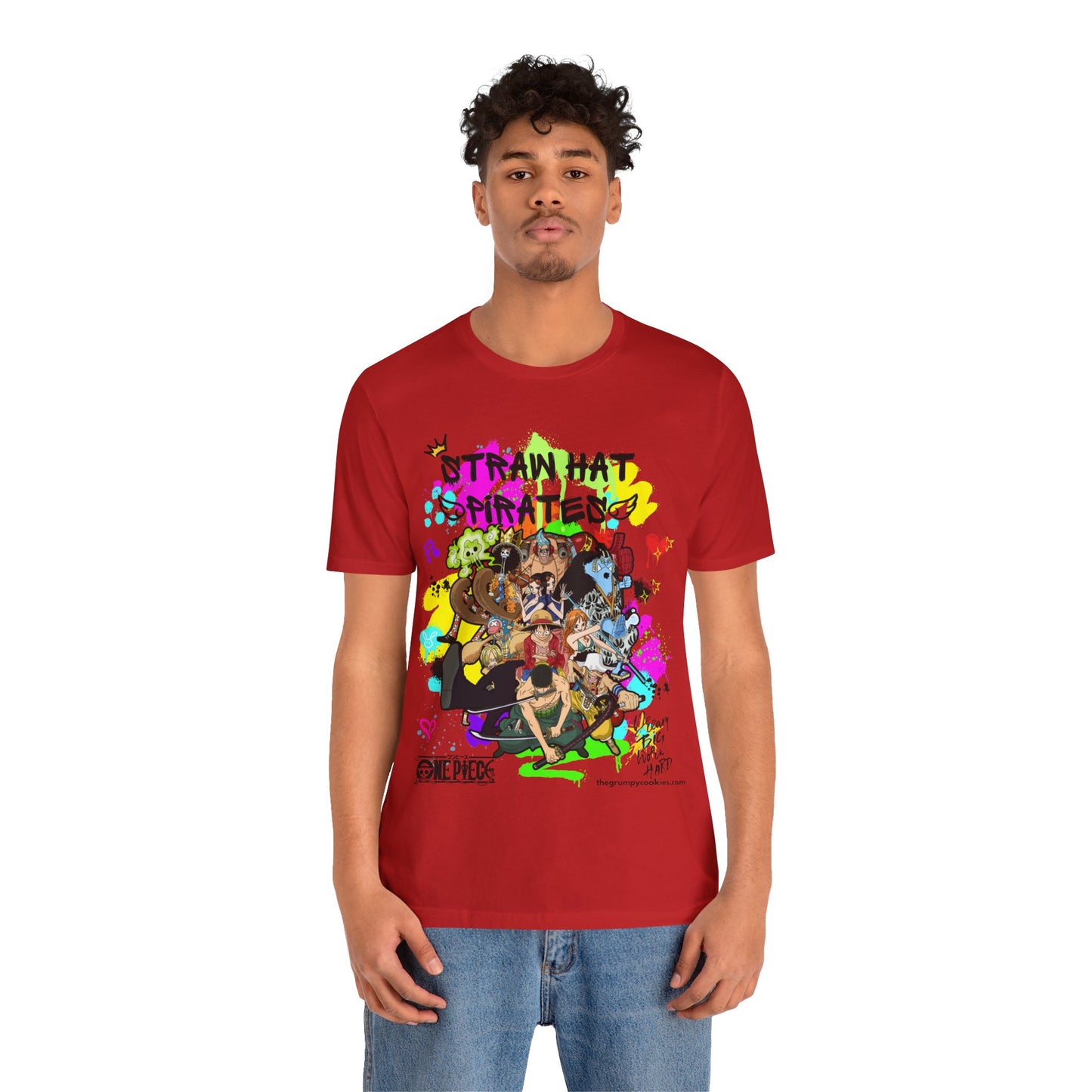 One Piece - Graffiti Straw Hats Unisex Jersey Short Sleeve Tee