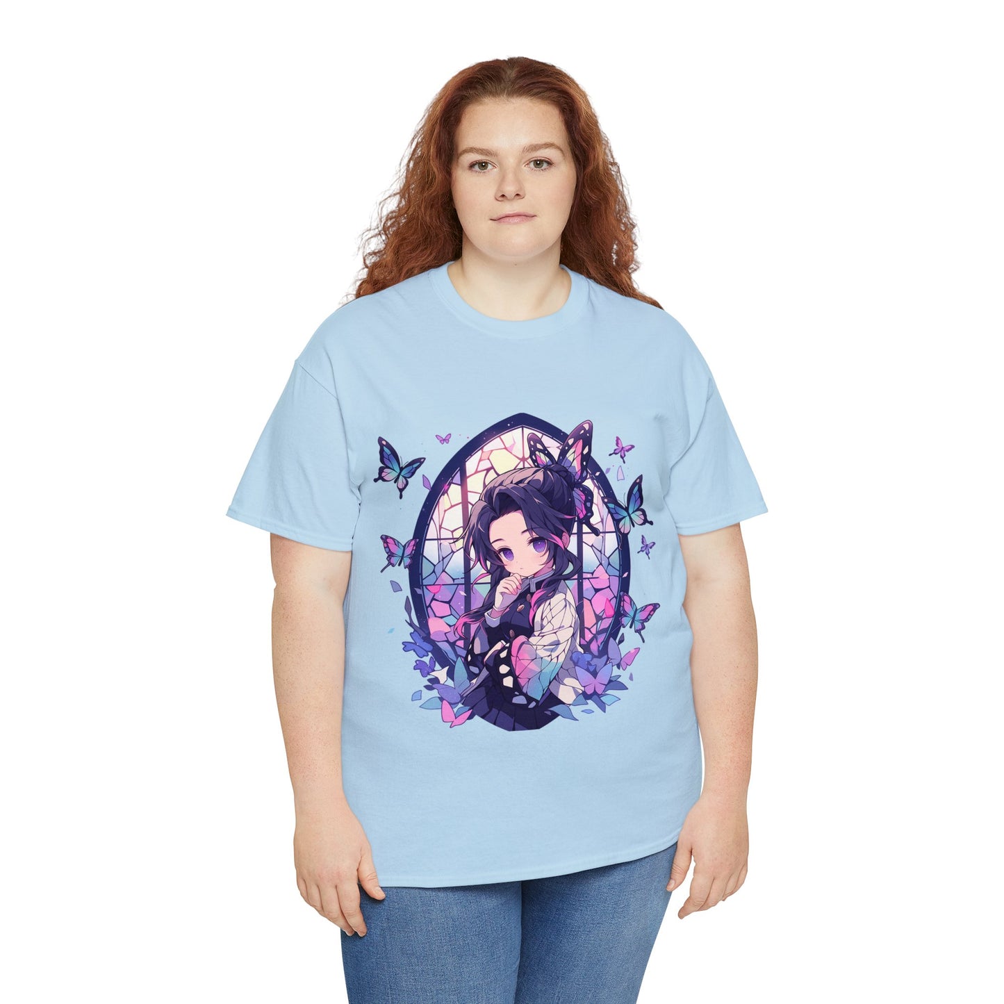 Demon Slayer - Stained Glass Shinobu Kocho Series Unisex Heavy Cotton Tee