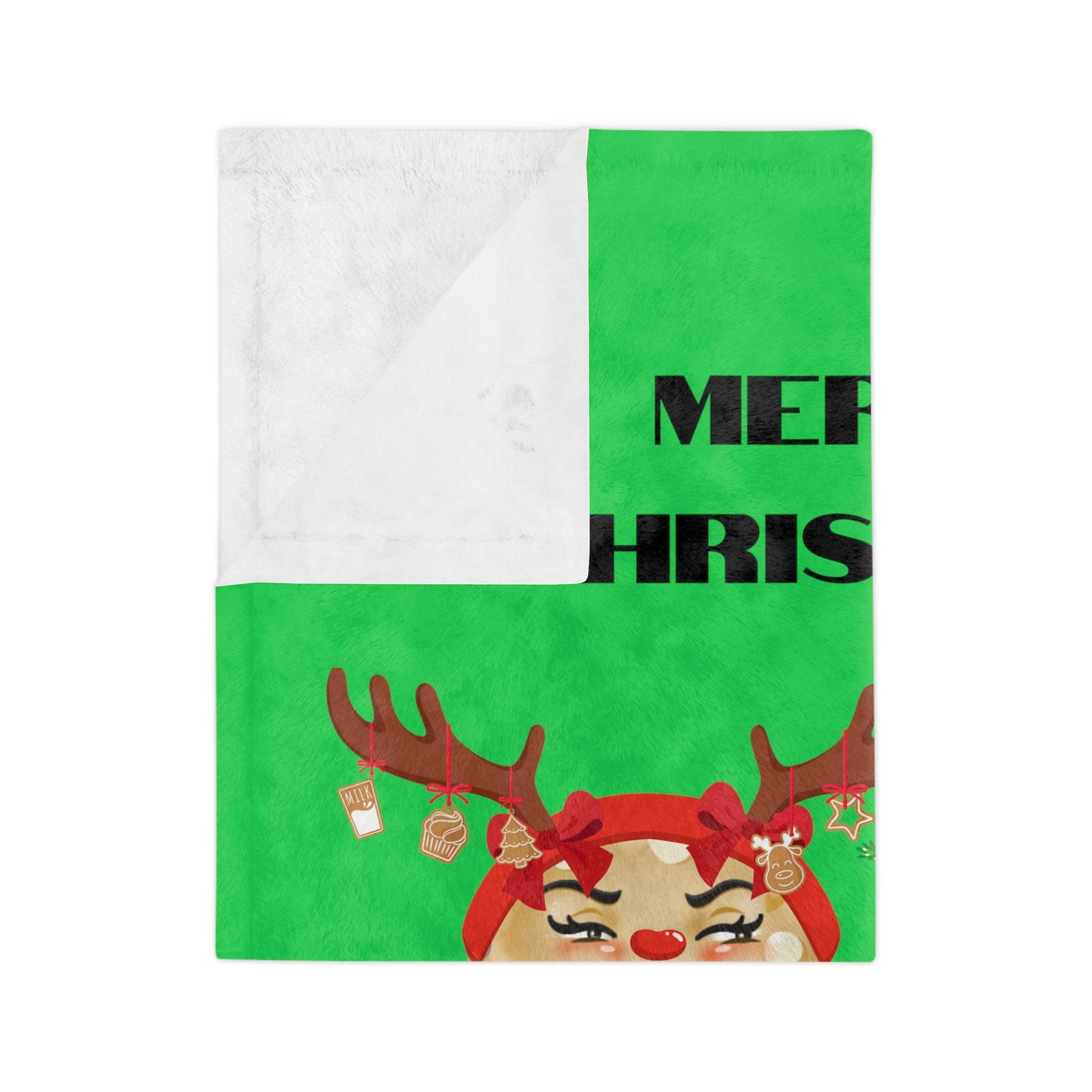 The Grumpy Cookies - Merry Christmas... We Guess Velveteen Minky Blanket