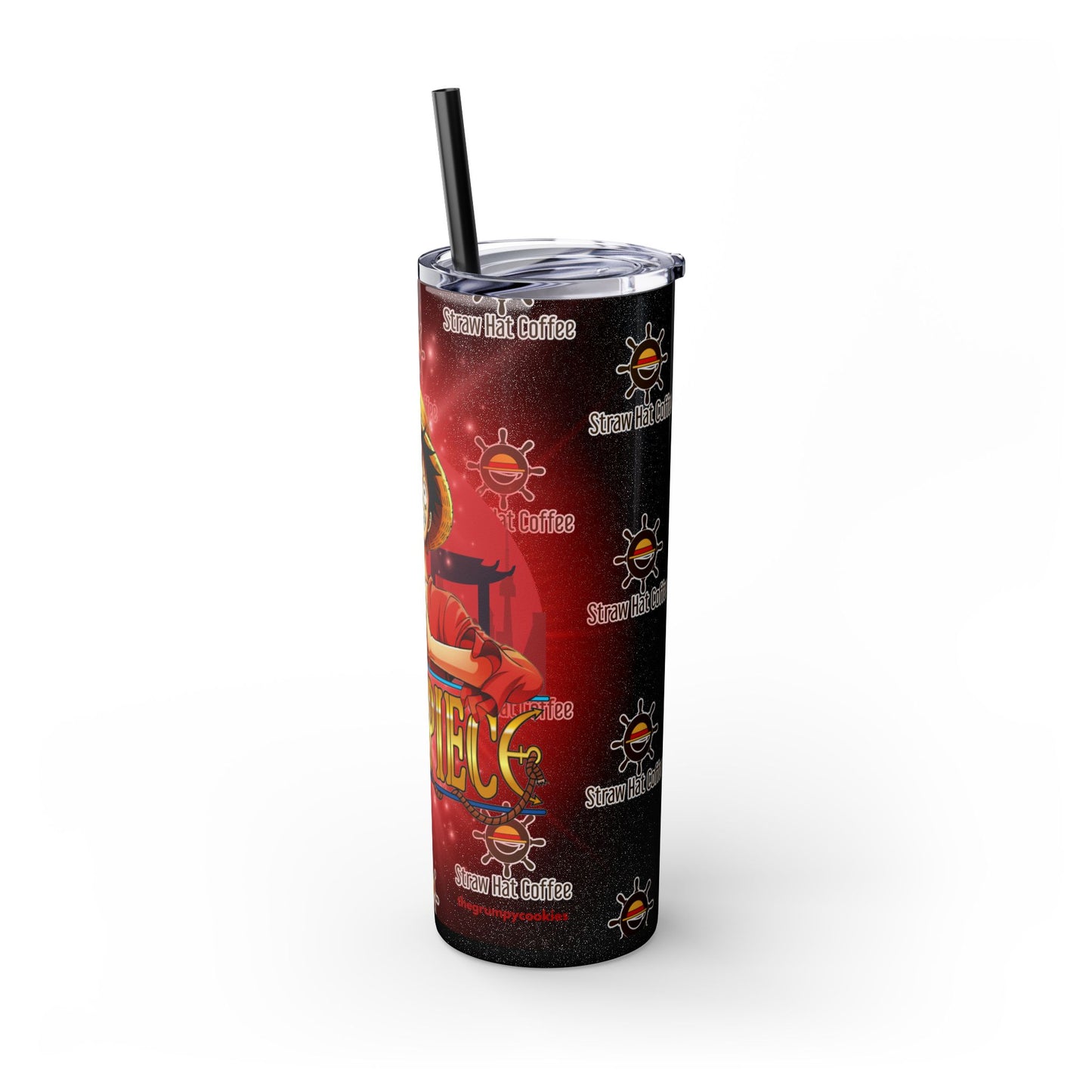 Straw Hat Coffee - Captain of the Crew 20oz Skinny Tumbler with Straw