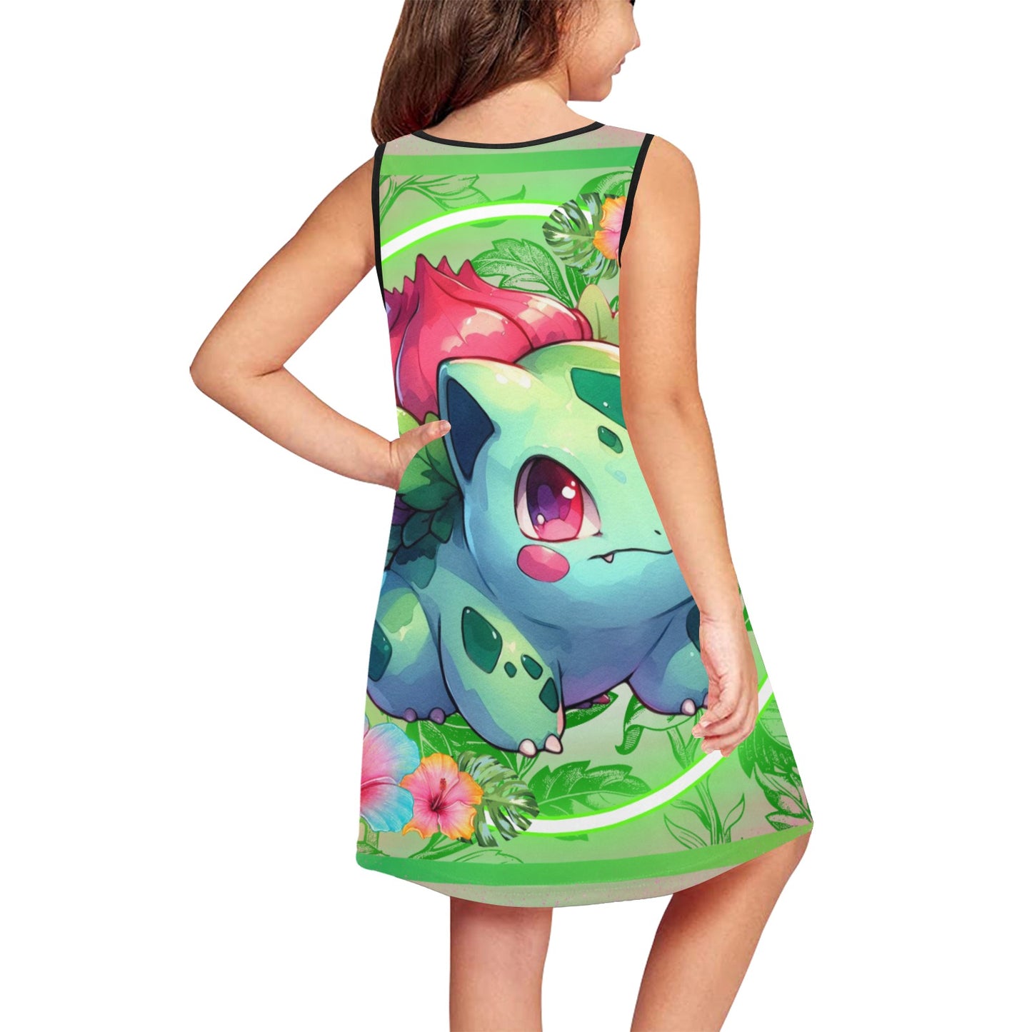 Pokemon - Aloha Bulba Girls' Sleeveless Dress