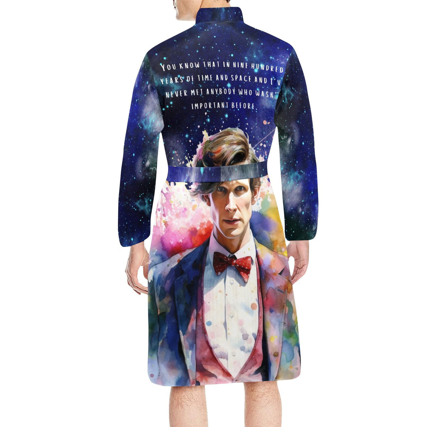 Dr Who - Men's Long Sleeve Belted Night Robe