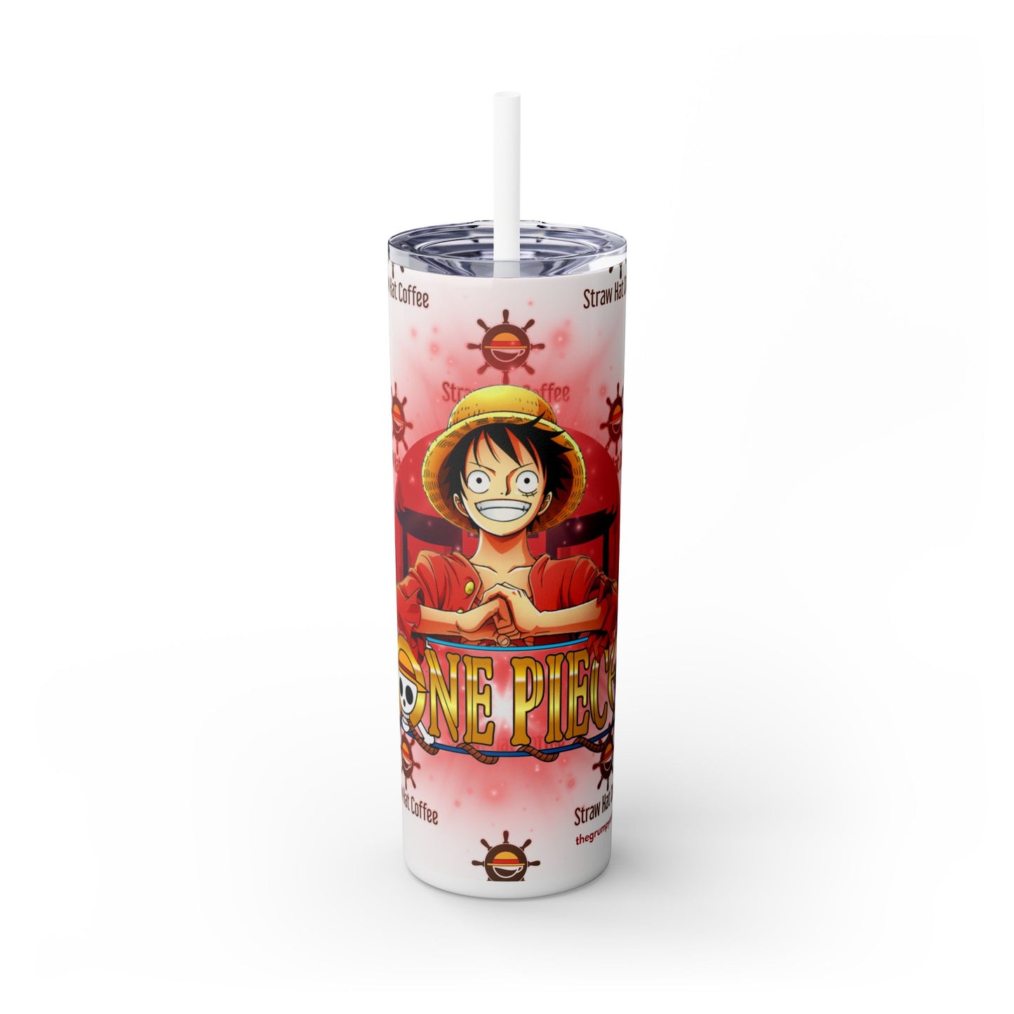 Straw Hat Coffee - Captain of the Crew 20oz Skinny Tumbler with Straw