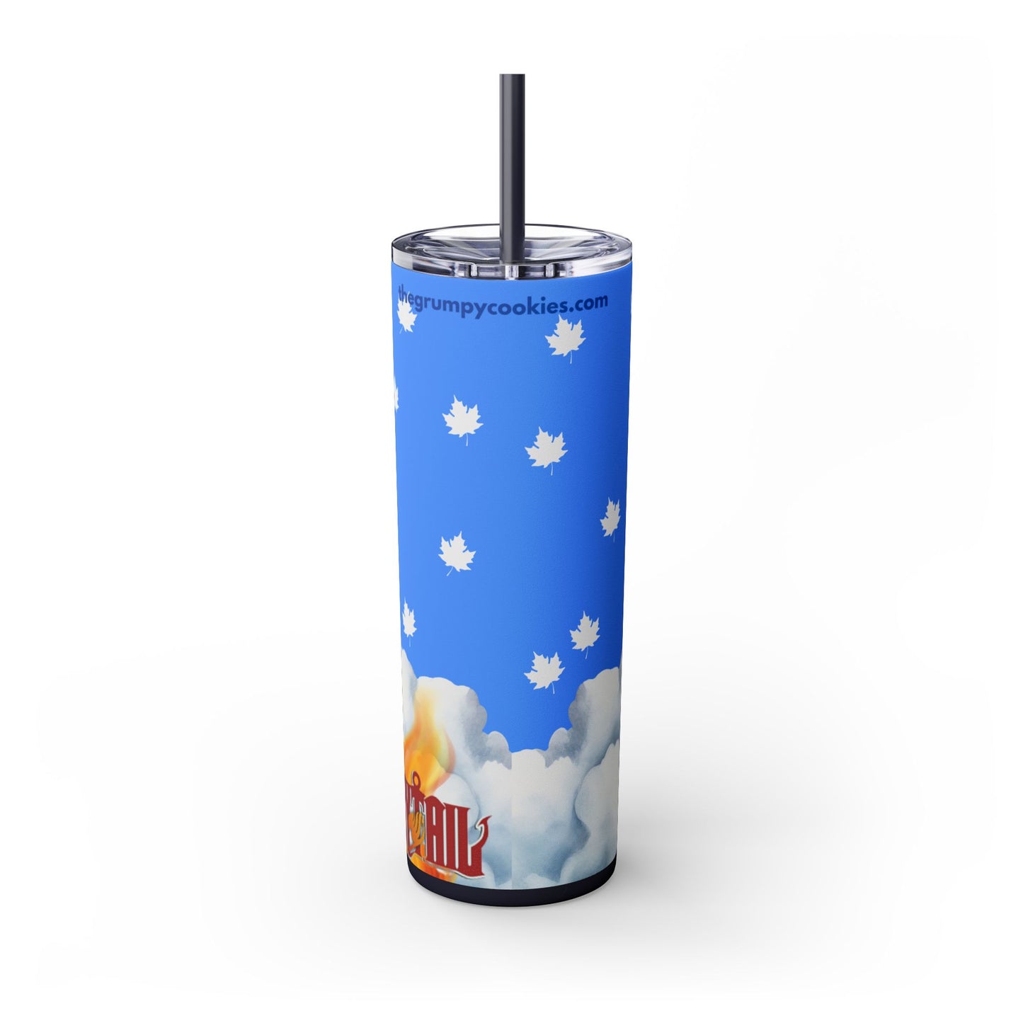 Fairy Tail - Happy As Can Be Skinny Tumbler with Straw, 20oz