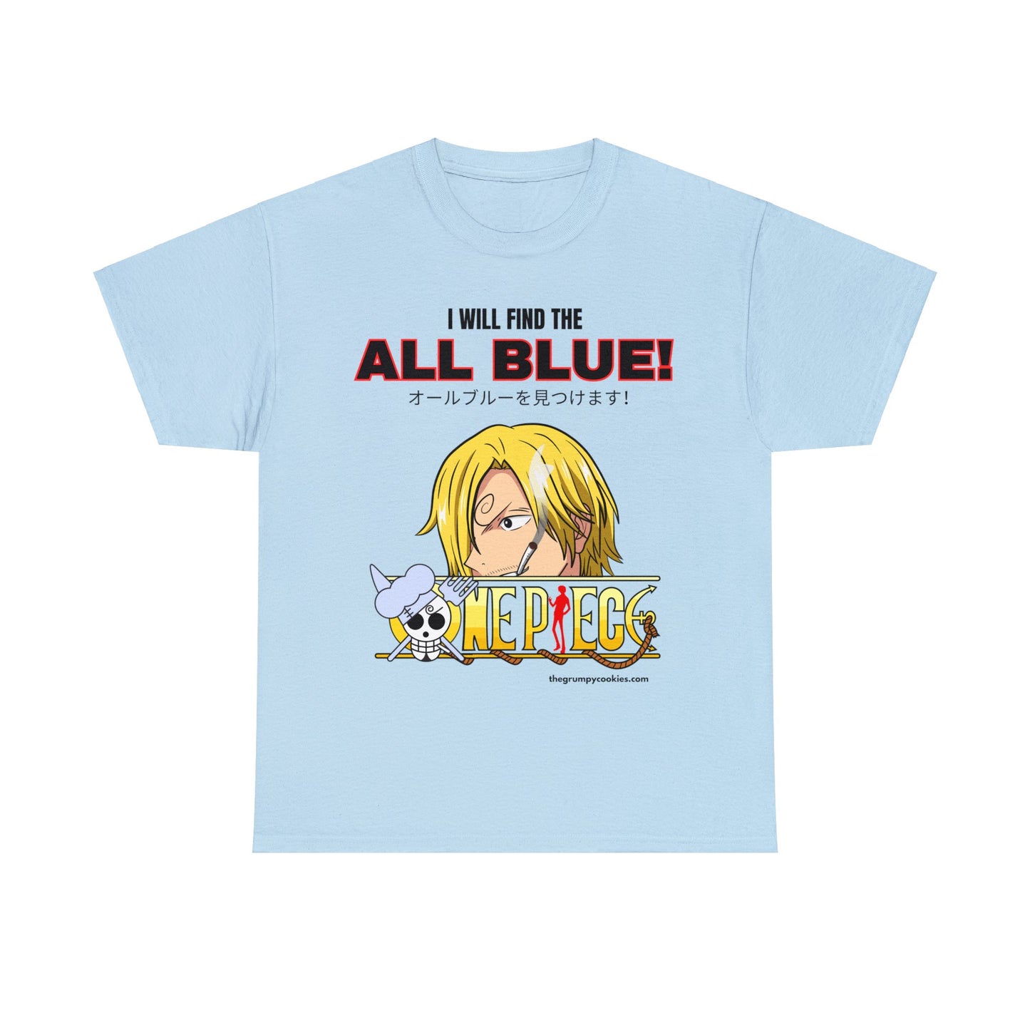 One Piece - Find the All Blue Unisex Heavy Cotton Tee