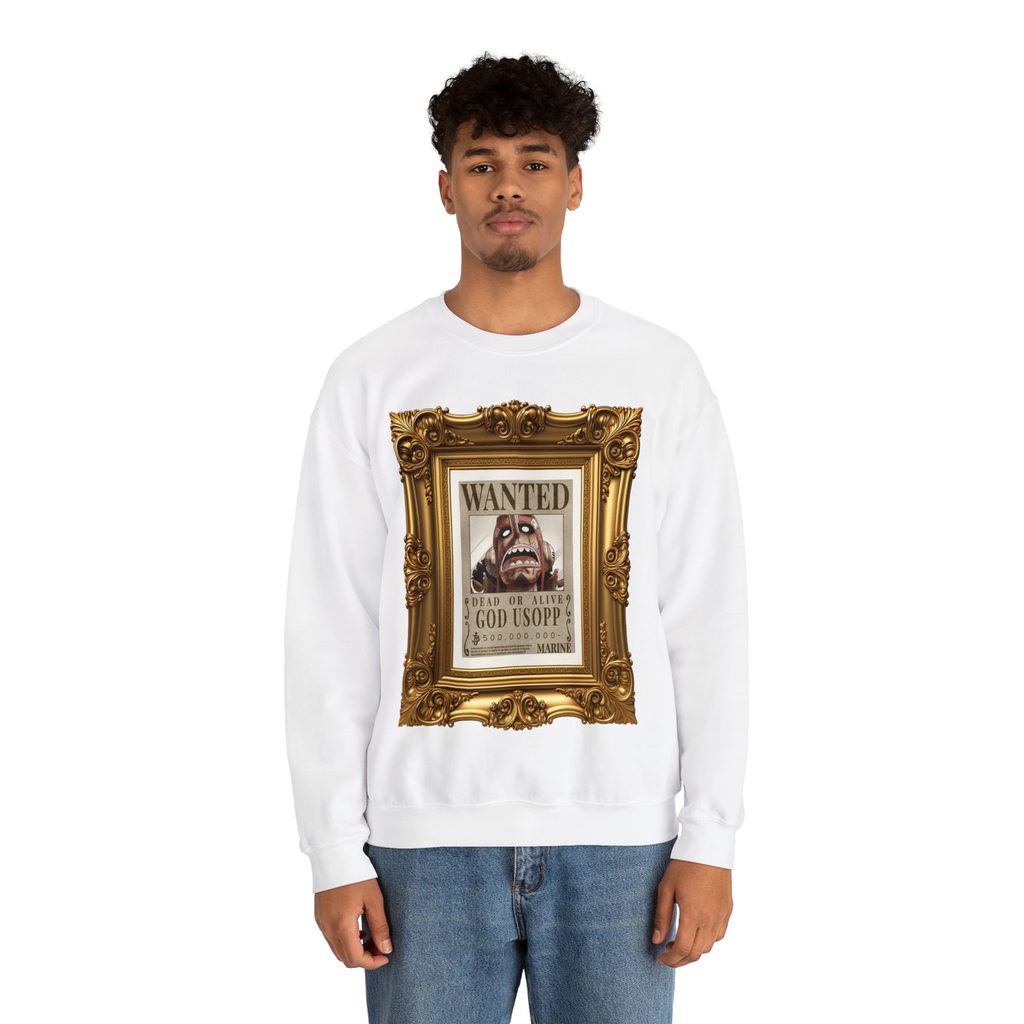 One Piece - Fine Art Usopp Unisex Heavy Blend™ Crewneck Sweatshirt