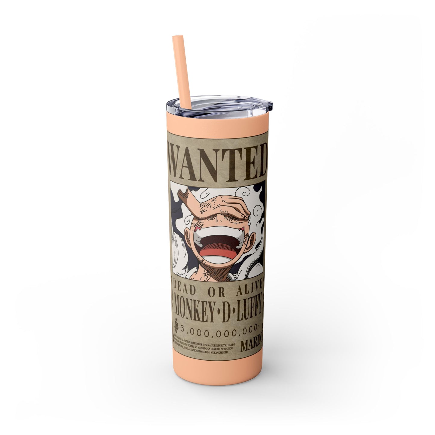 One Piece - Luffy Fifth Gear Skinny Tumbler with Straw, 20oz
