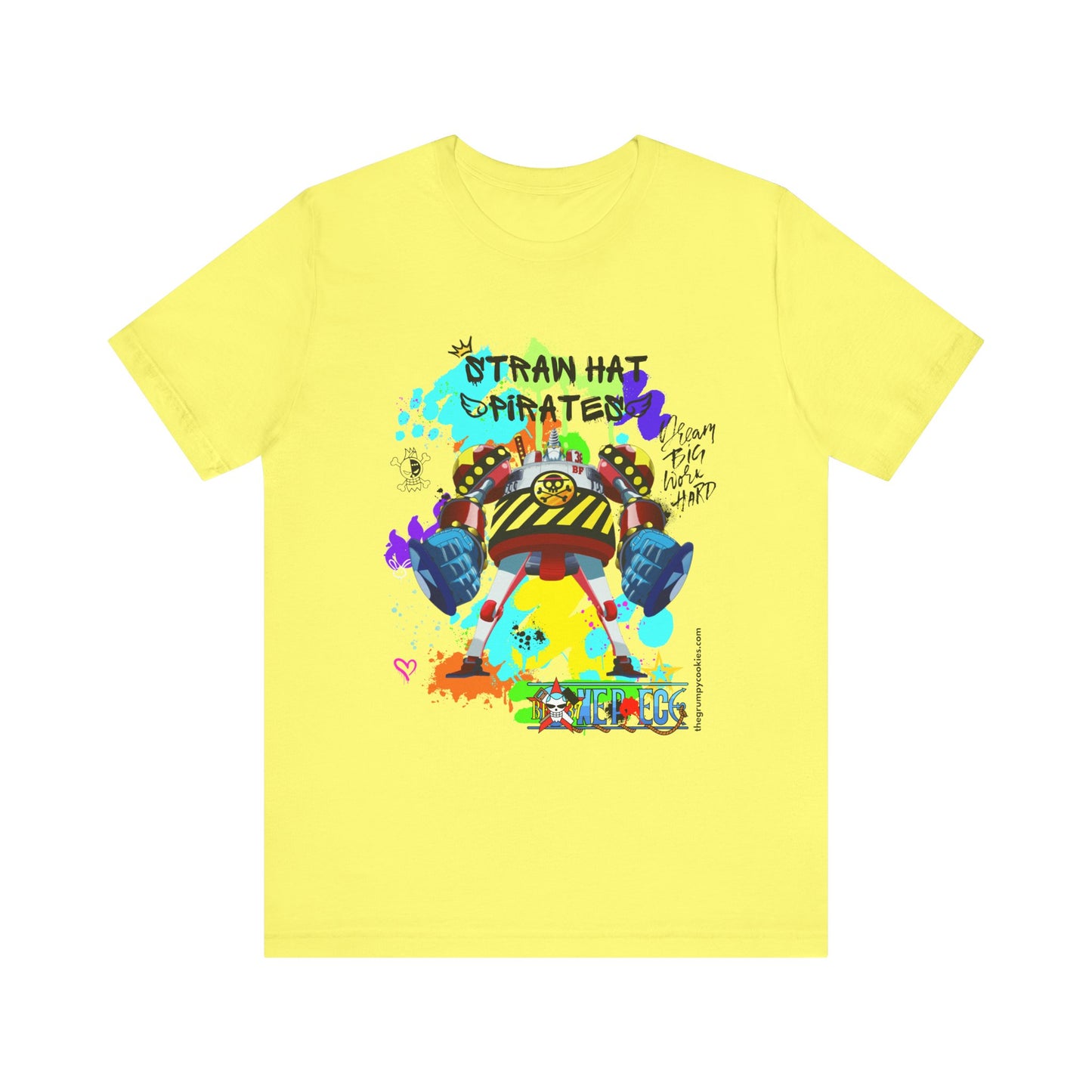 One Piece - Graffiti General Franky Unisex Jersey Short Sleeve Tee