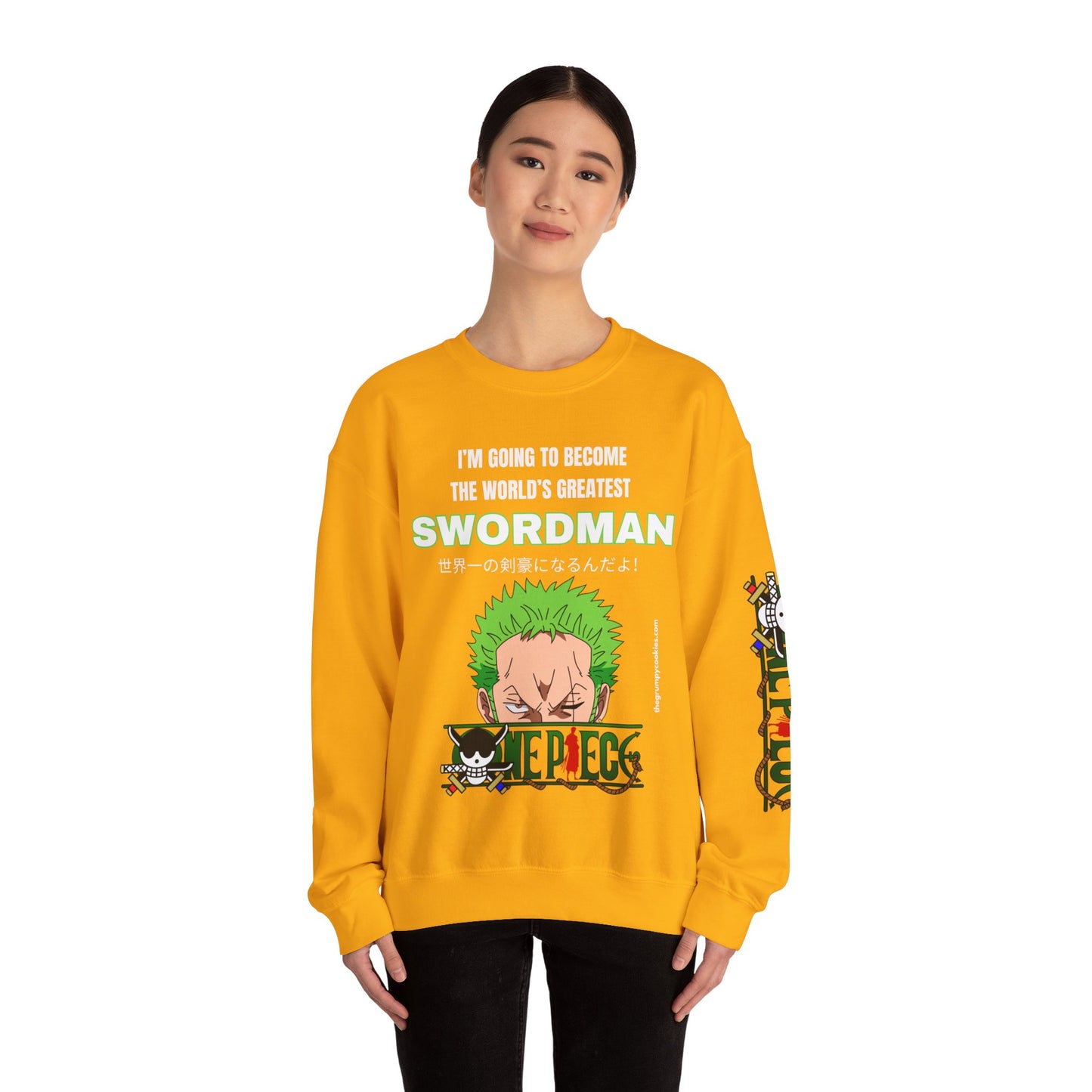 One Piece - World's Greatest Swordsman Unisex Heavy Blend™ Crewneck Sweatshirt
