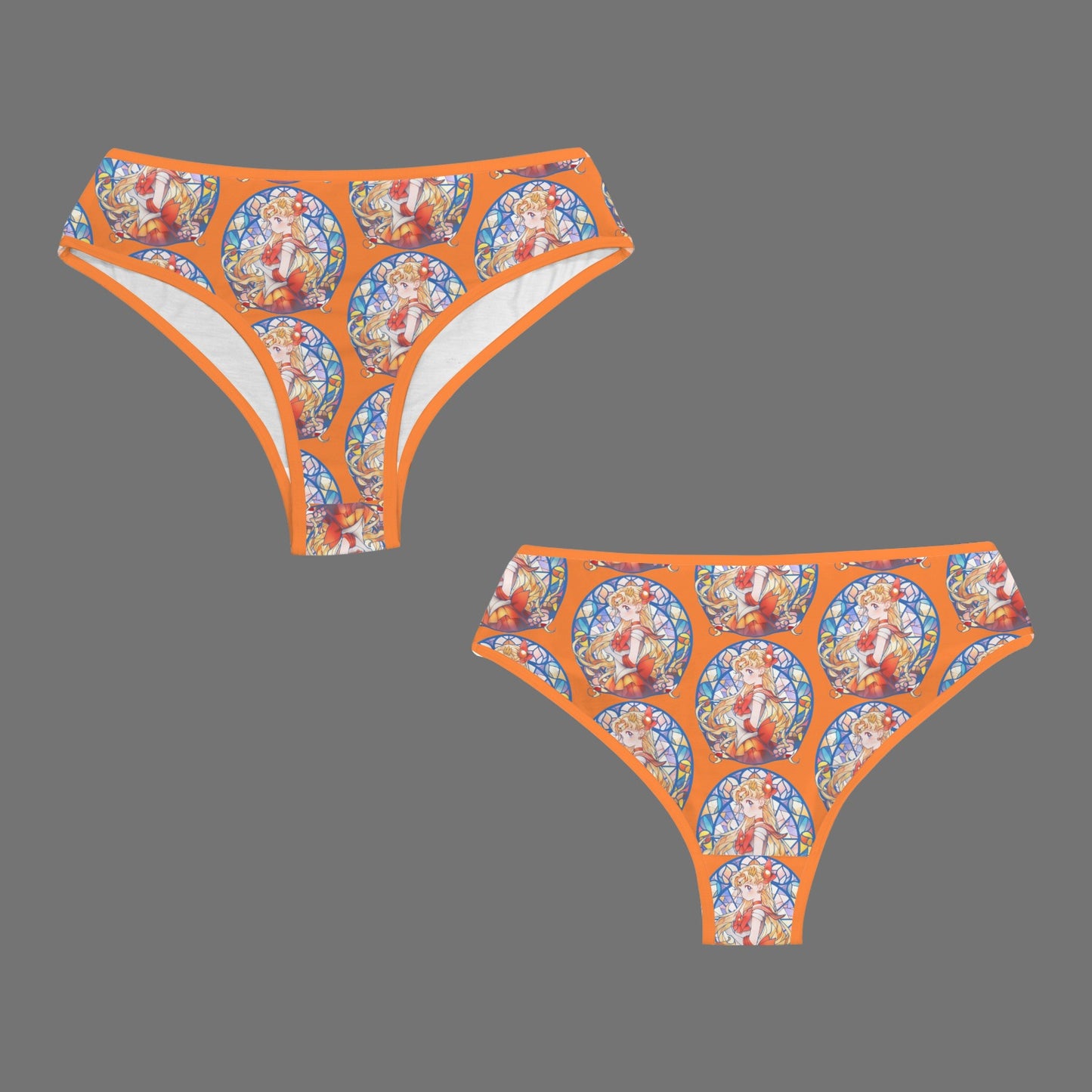 Sailor Moon - Stained Glass Sailor Venus Women's Orange Mid Rise Orange Underwear