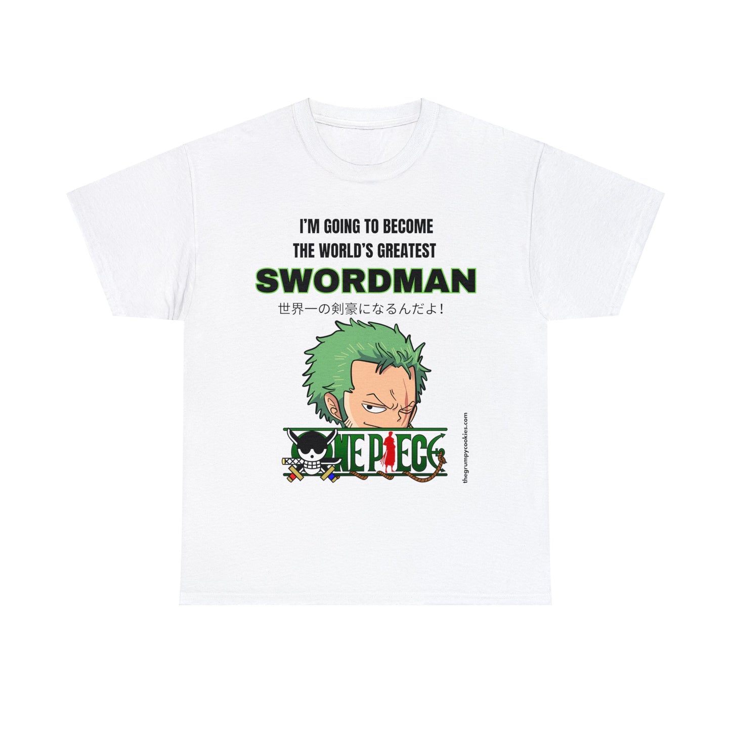One Piece - World's Greatest Swordsman Unisex Heavy Cotton Tee
