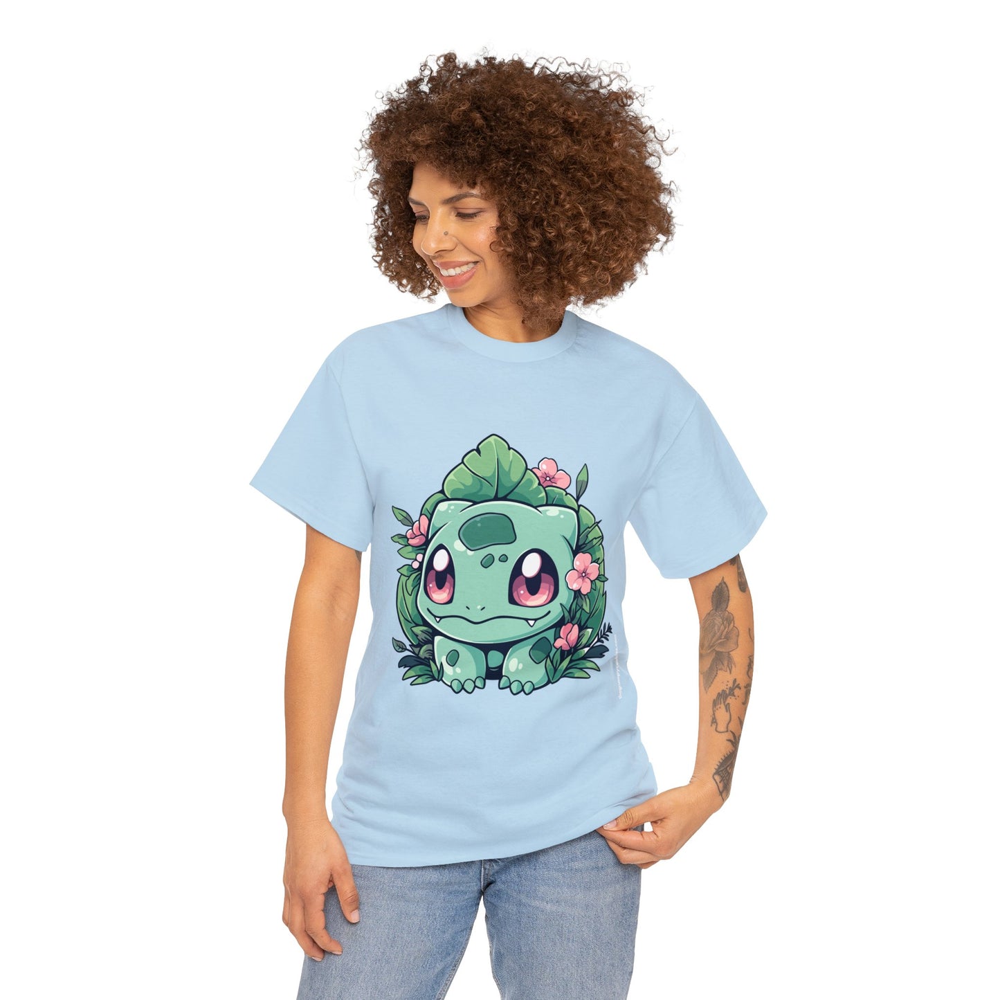 Pokemon - Flowering Bulba Unisex Heavy Cotton Tee