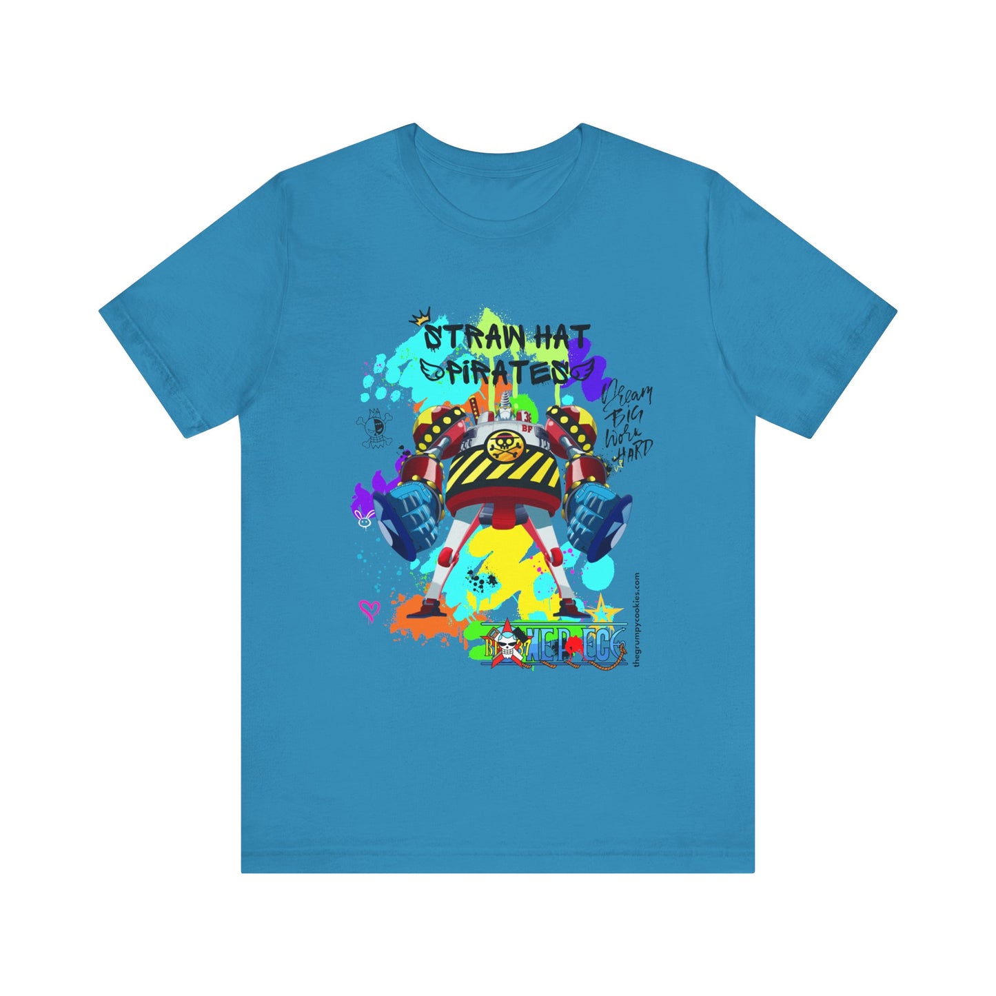 One Piece - Graffiti General Franky Unisex Jersey Short Sleeve Tee