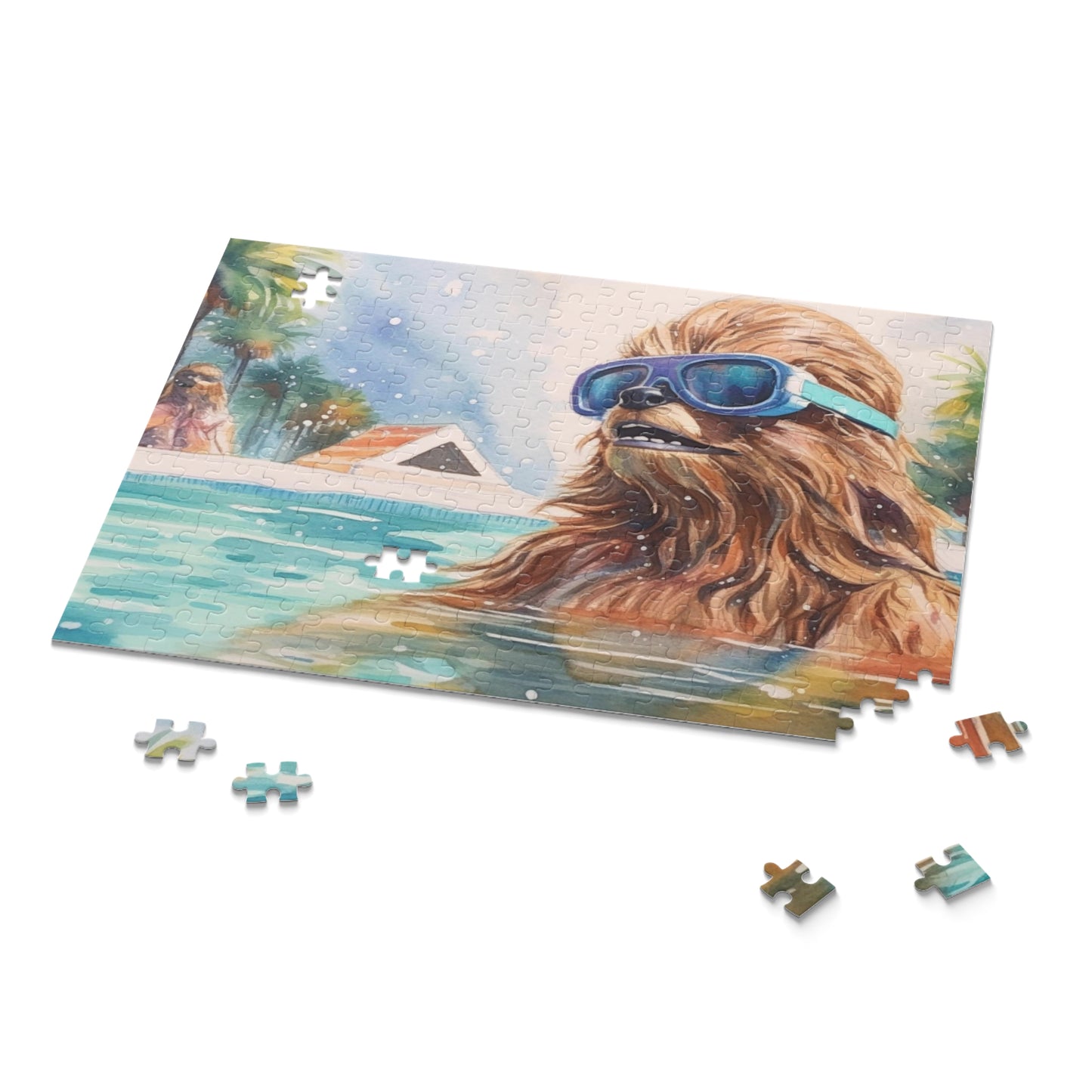 Star Wars - Chewbacca at the Pool Party Puzzle (120, 252, 500-Piece)