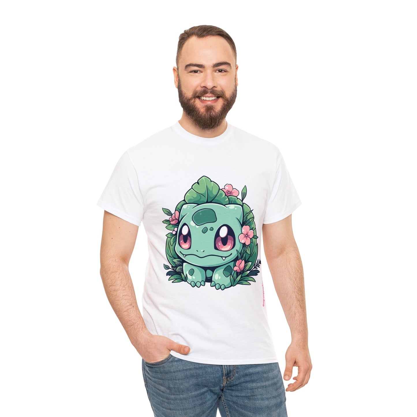 Pokemon - Flowering Bulba Unisex Heavy Cotton Tee