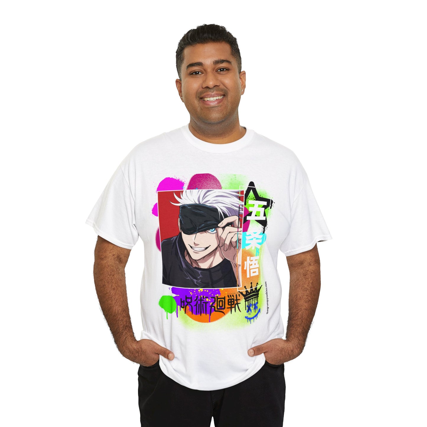 Jujutsu Kaisen - Peekaboo Gojo Unisex Heavy Cotton Tee