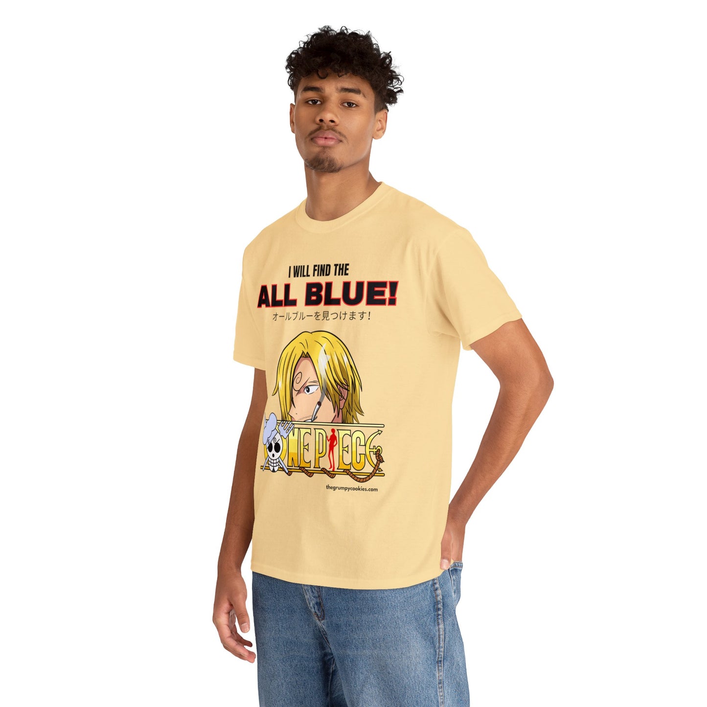 One Piece - Find the All Blue Unisex Heavy Cotton Tee