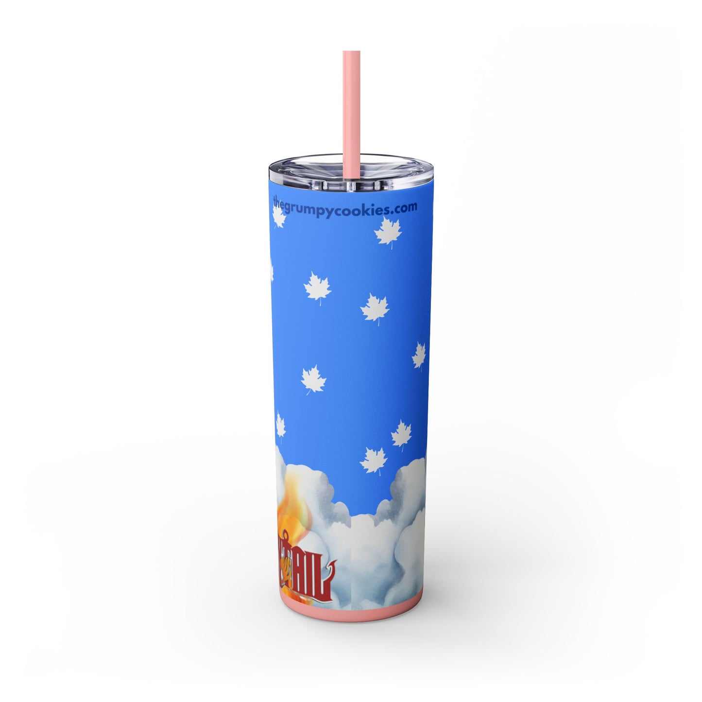 Fairy Tail - Happy As Can Be Skinny Tumbler with Straw, 20oz