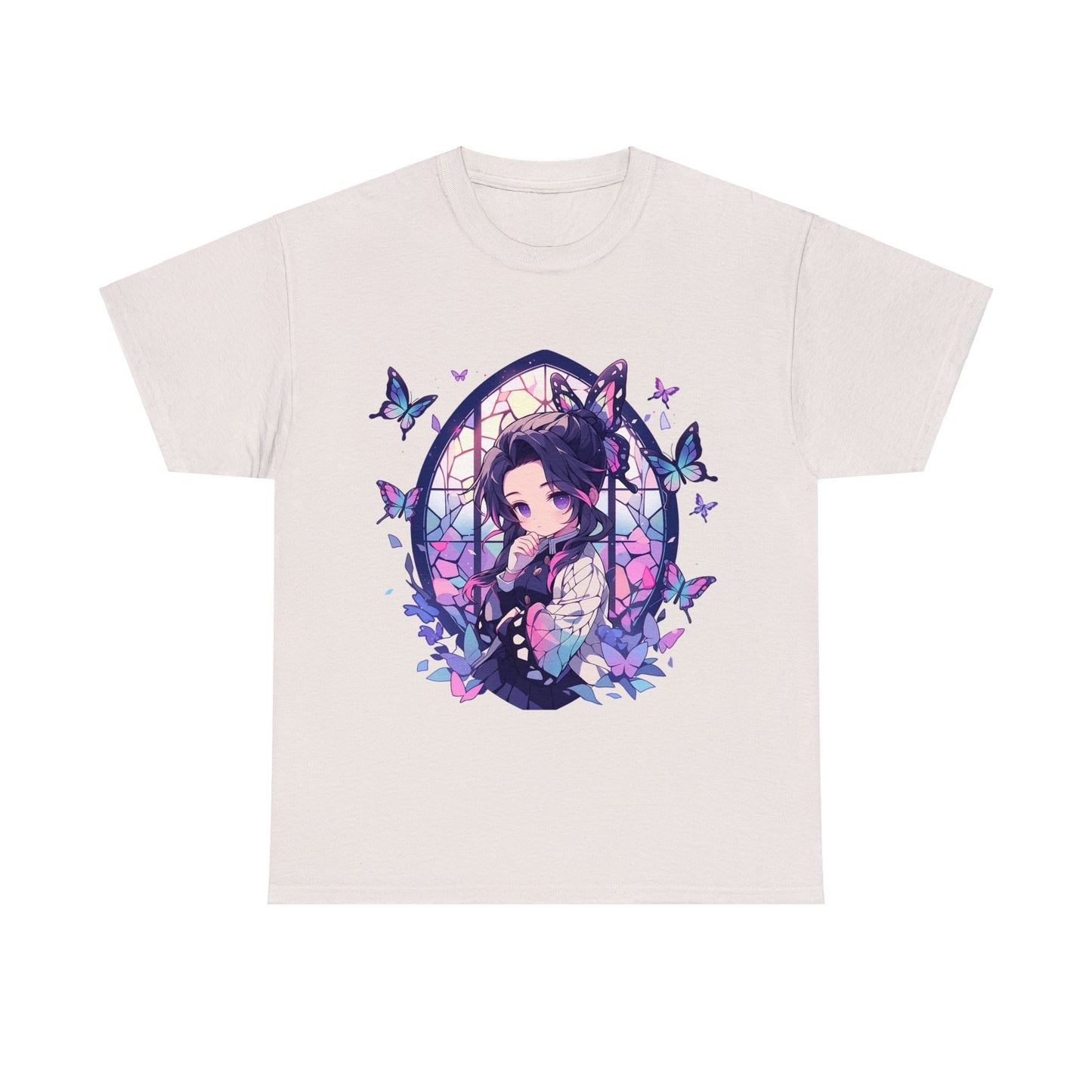 Demon Slayer - Stained Glass Shinobu Kocho Series Unisex Heavy Cotton Tee