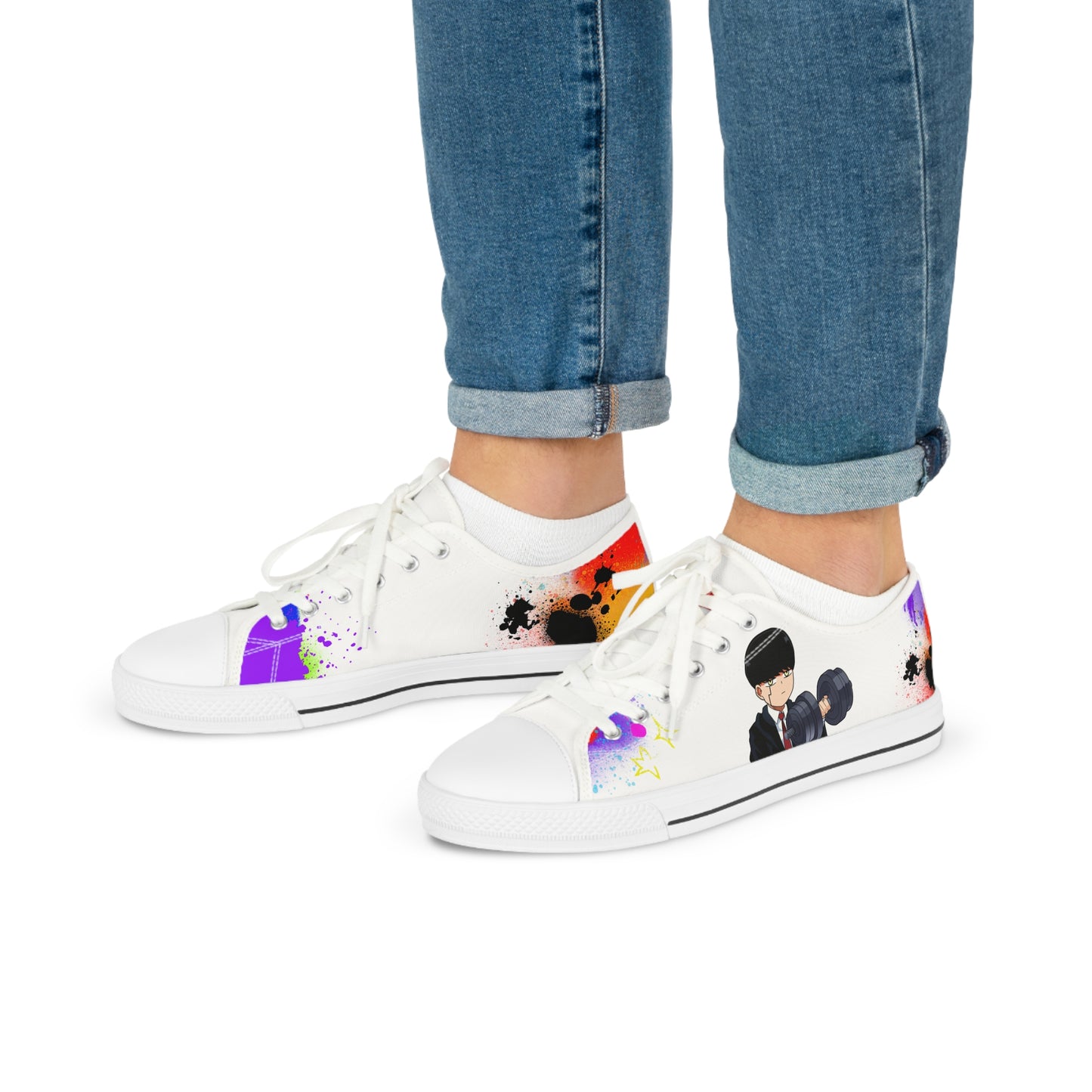 Mashle - Pumping Iron Men's Low Top Sneakers