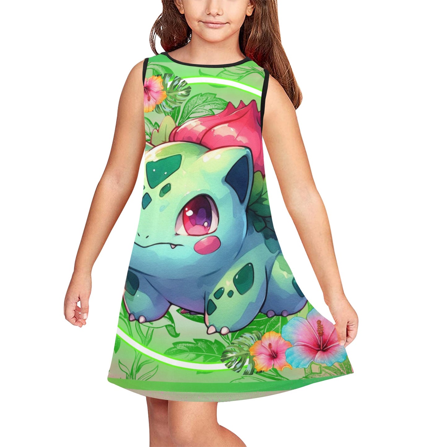 Pokemon - Aloha Bulba Girls' Sleeveless Dress
